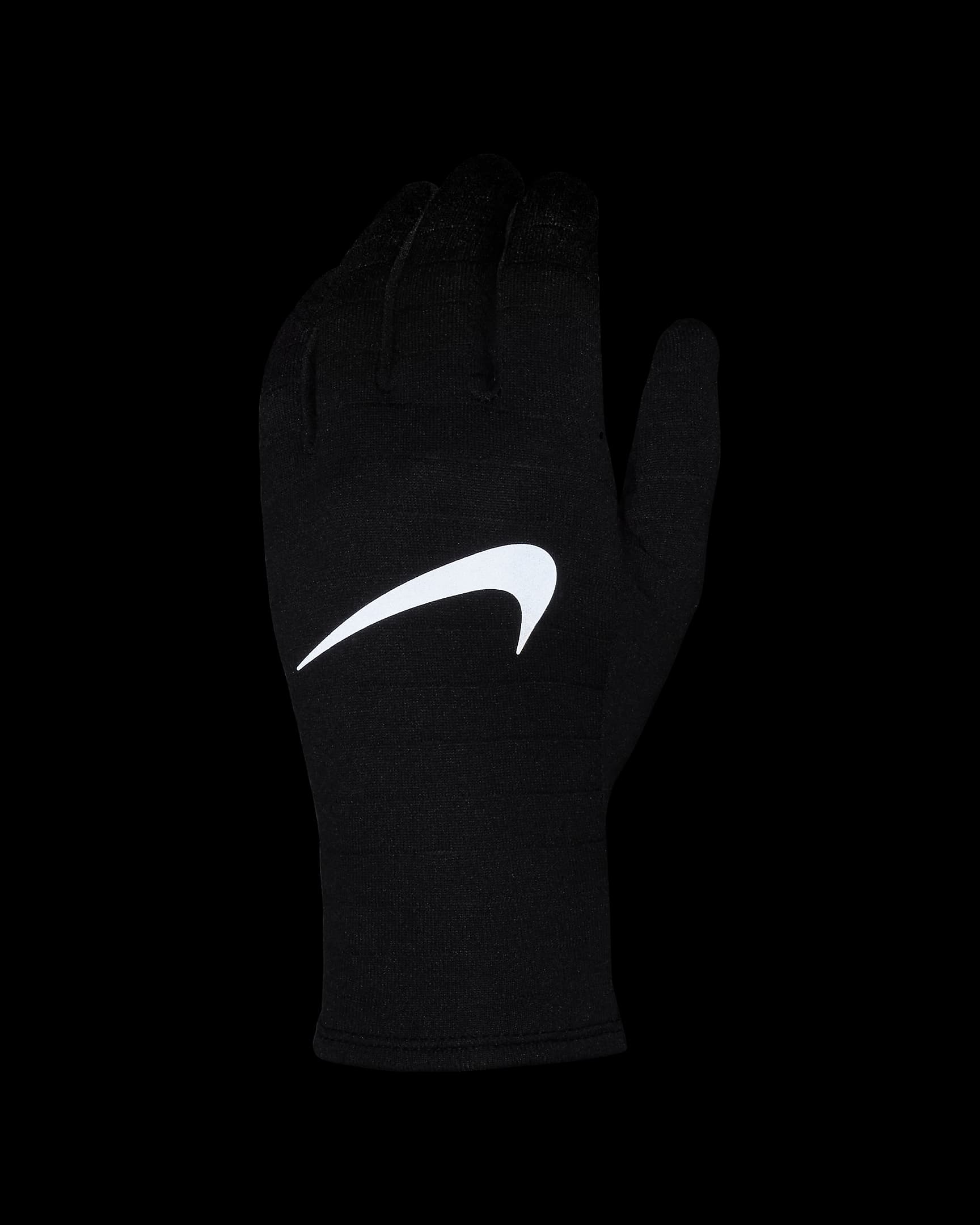 Nike Sphere Men's Running Gloves - Black/Black/Silver