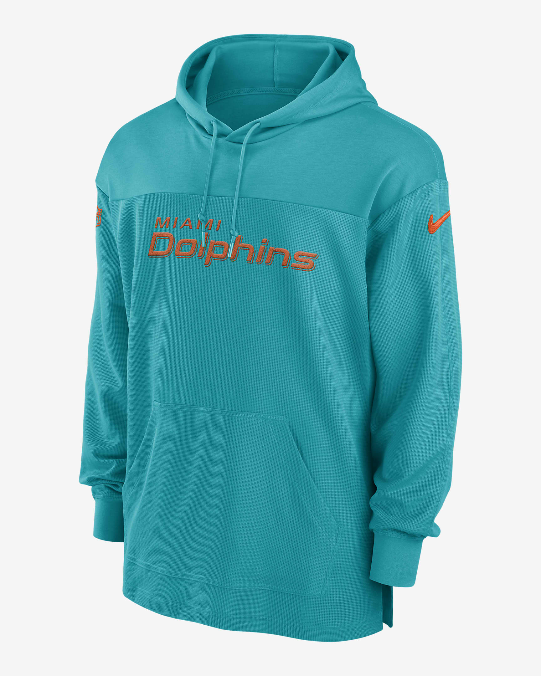 Miami Dolphins Sideline Men's Nike Dri-FIT NFL Long-Sleeve Hooded Top ...