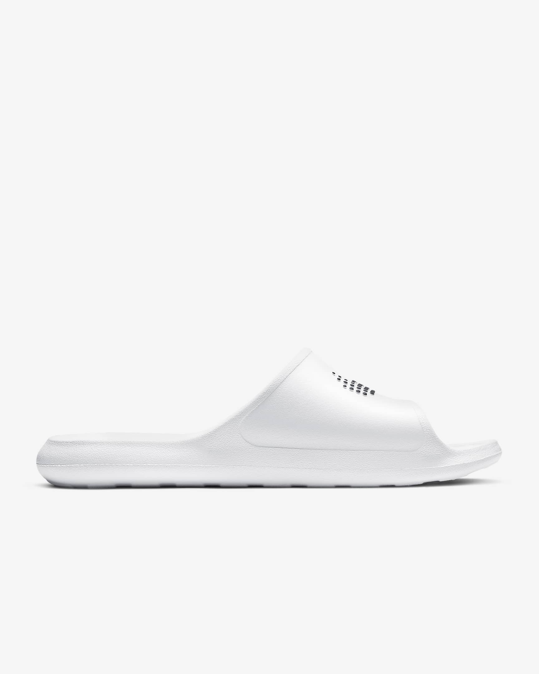 Nike Victori One badslippers voor heren - Wit/Wit/Zwart