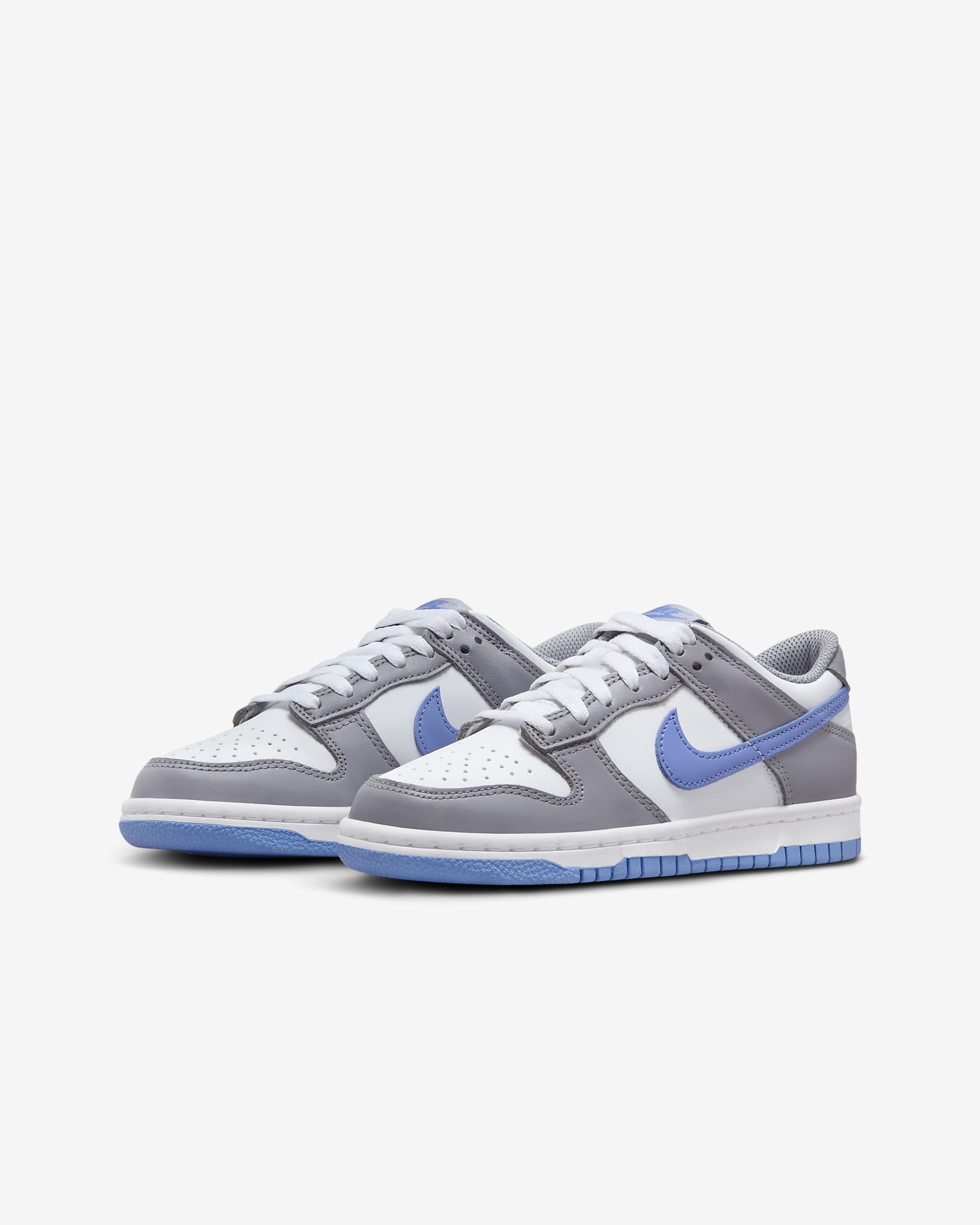 Buty dla dużych dzieci Nike Dunk Low - Biel/Cement Grey/Royal Pulse