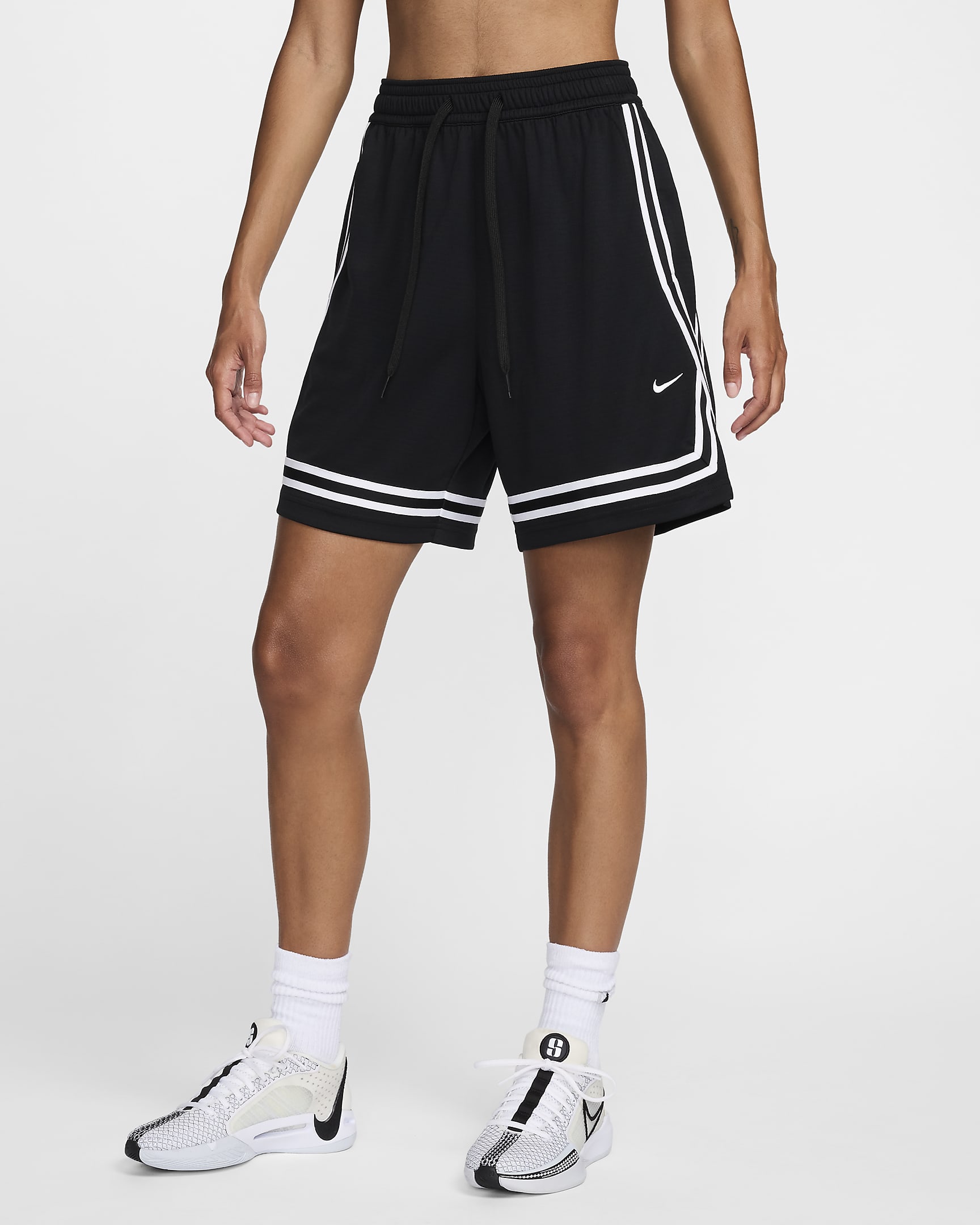 Nike Crossover Women's Dri-FIT 7" Basketball Shorts - Black/Black/White