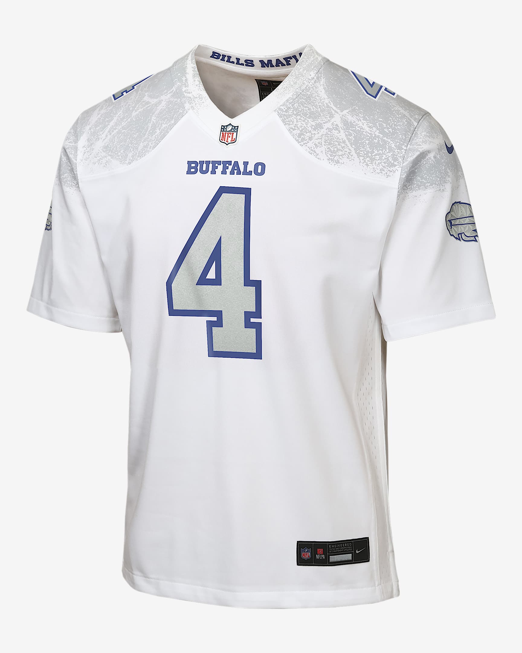 James Cook III Buffalo Bills Rivalries Collection Big Kids' Nike NFL Game Jersey - White