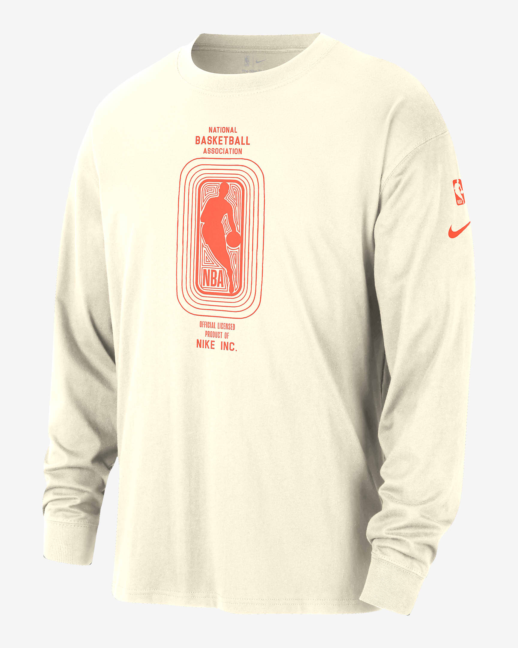 Playera Nike de la NBA Max90 de manga larga para hombre Team 31 - Marfil pálido