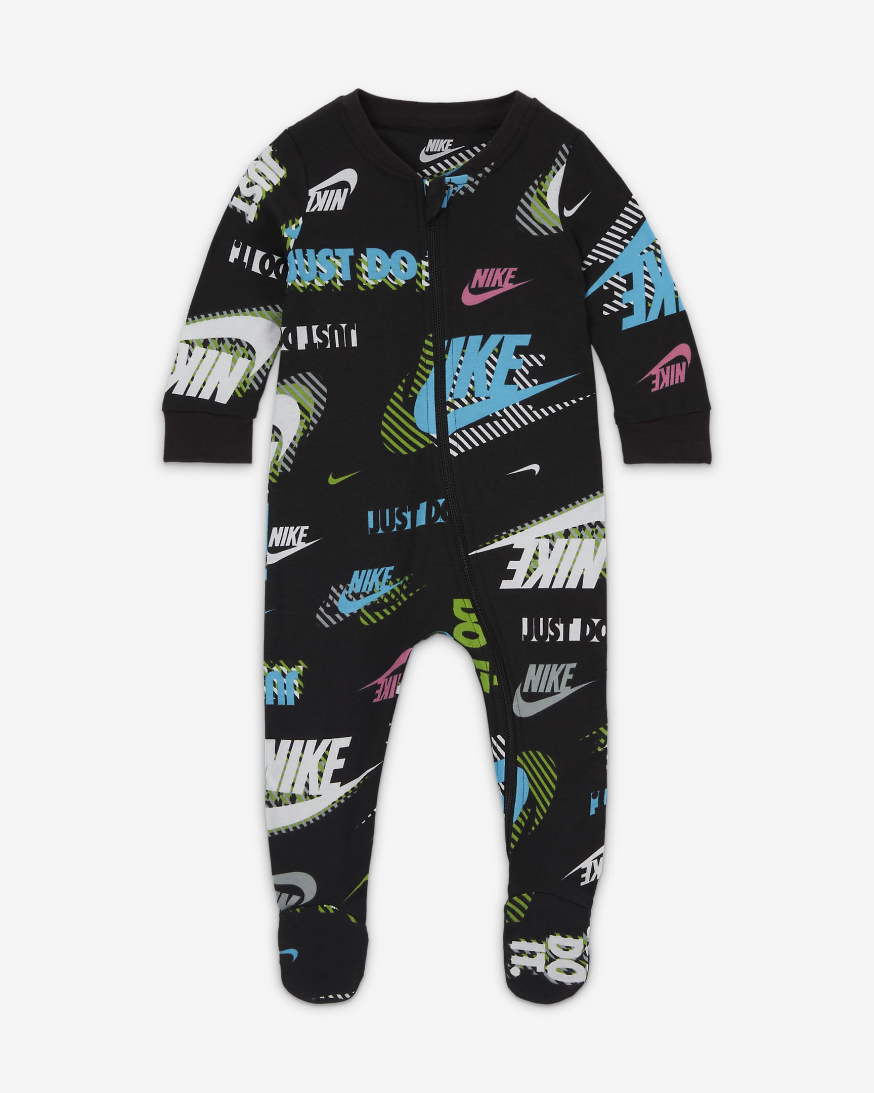 Nike Active Joy Footed Coverall Baby Coverall - Black
