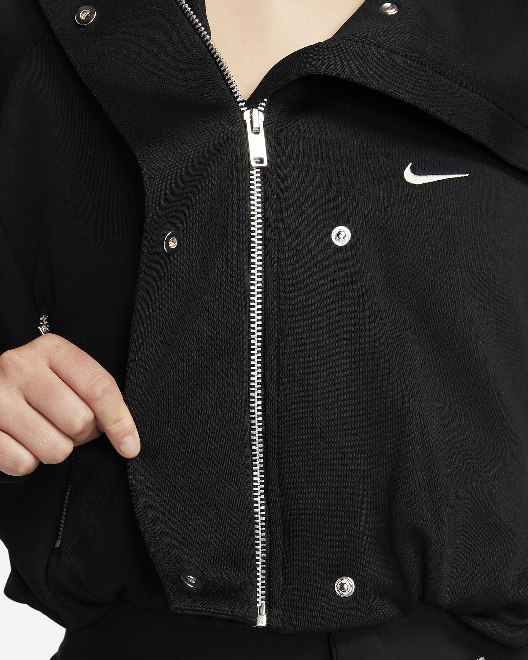 Nike Sportswear Collection Women's Cropped Tracksuit Jacket. Nike ID