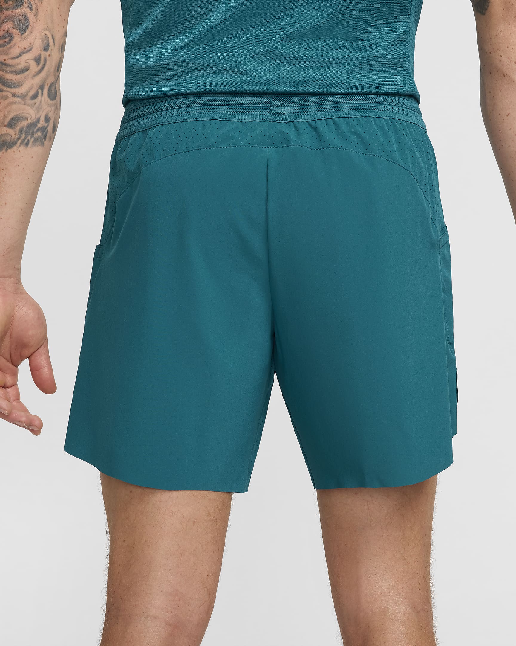 Short de tennis Nike Dri-FIT ADV 18 cm Rafa pour homme - Geode Teal/Volt