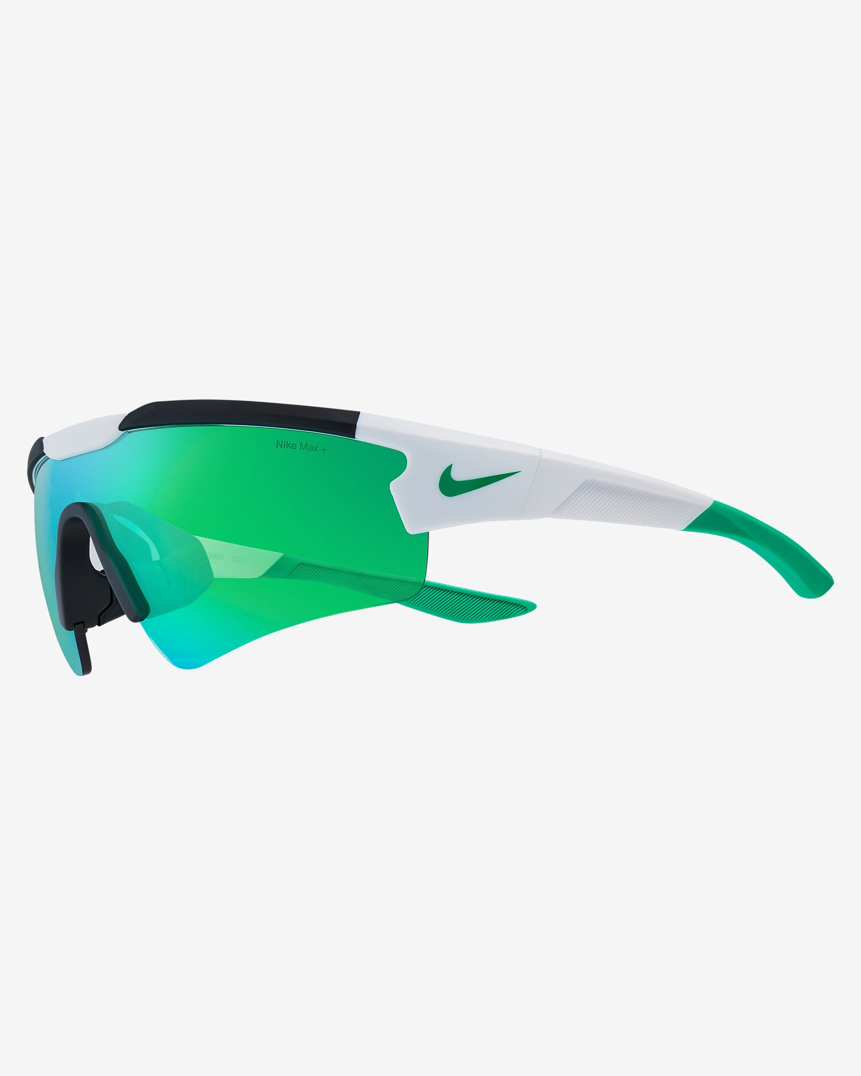 Nike Cloak Youth Mirrored Sunglasses - White/Green