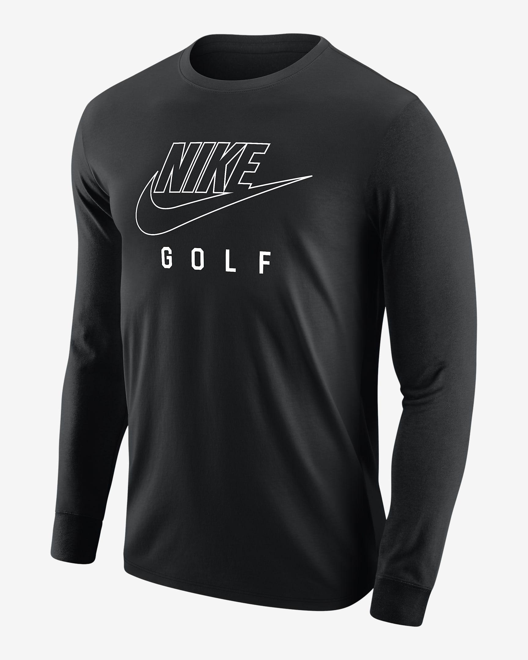 Nike Swoosh Men's Golf Long-Sleeve T-Shirt - Black