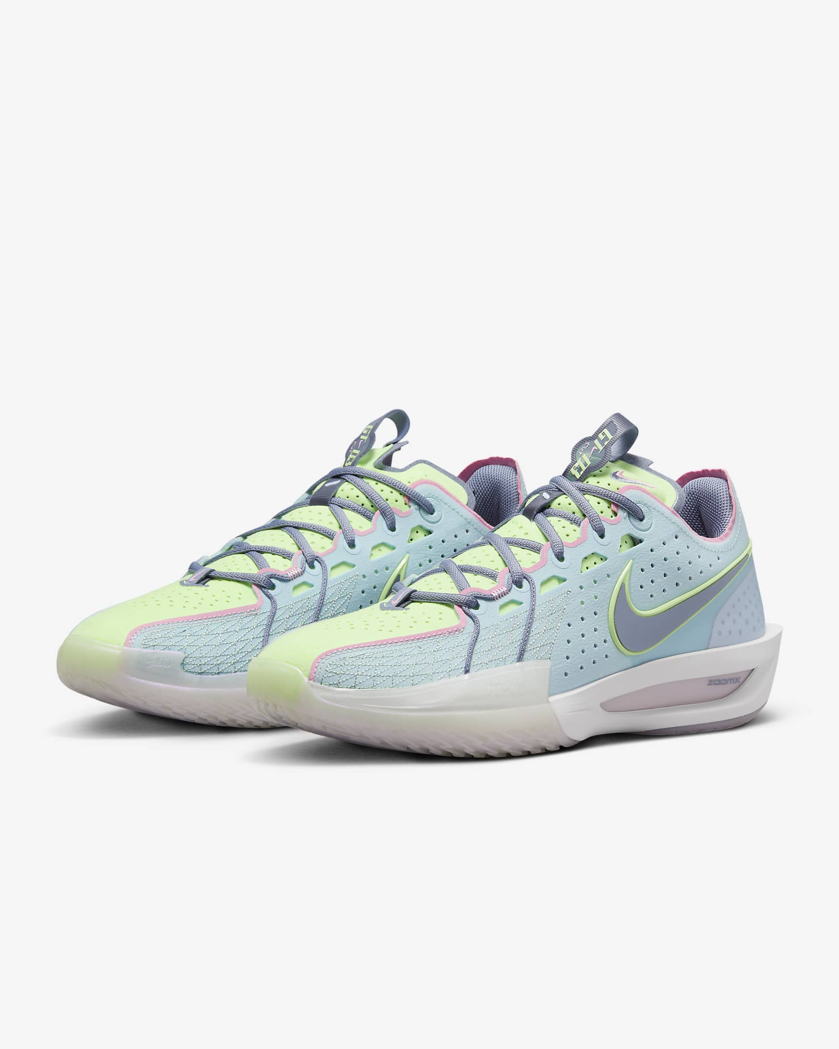 Nike G.T. Cut 3 Basketball Shoes - Glacier Blue/Bright Mandarin/Ashen Slate/Light Armoury Blue