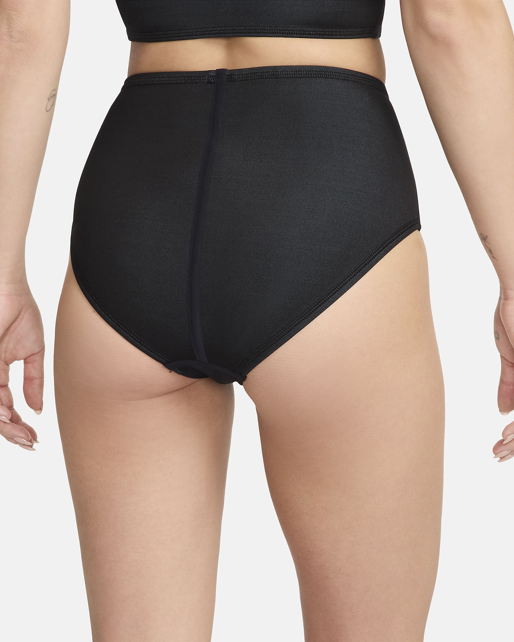 Prenda para la parte inferior de cintura alta y reversible para mujer Nike Swim Fusion - Negro