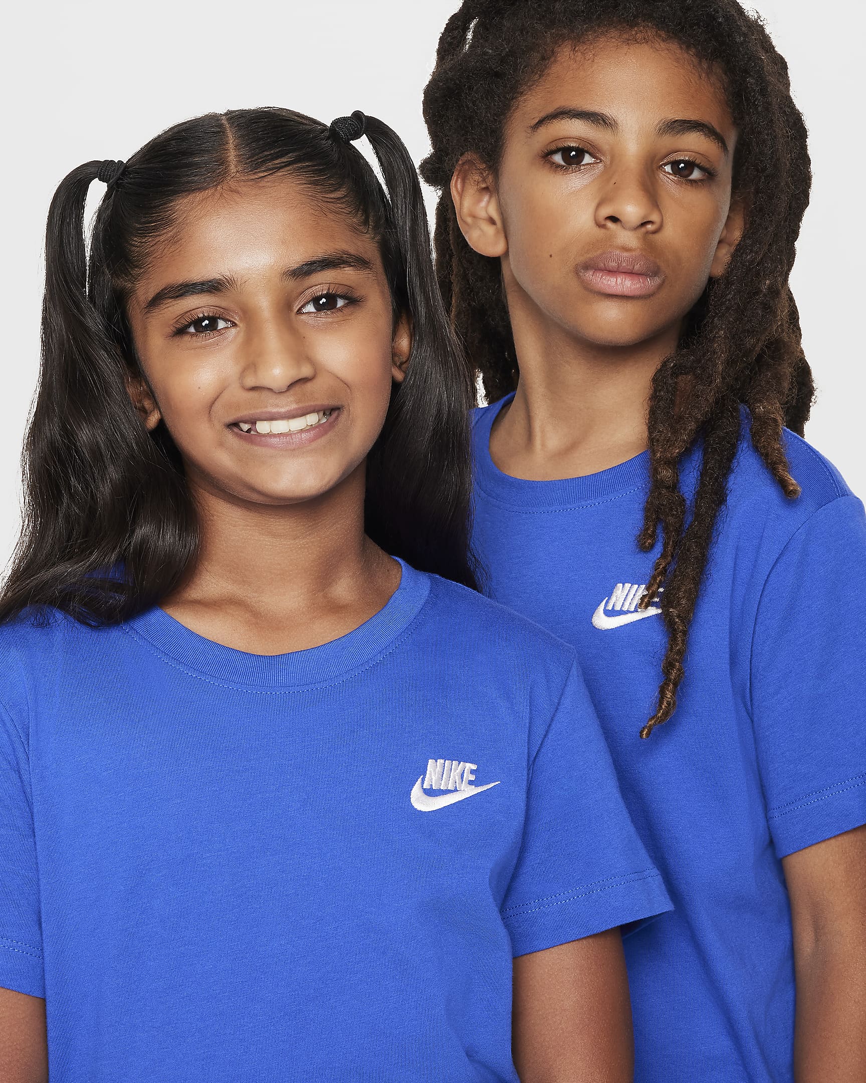 Playera para niños talla grande Nike Sportswear - Royal juego