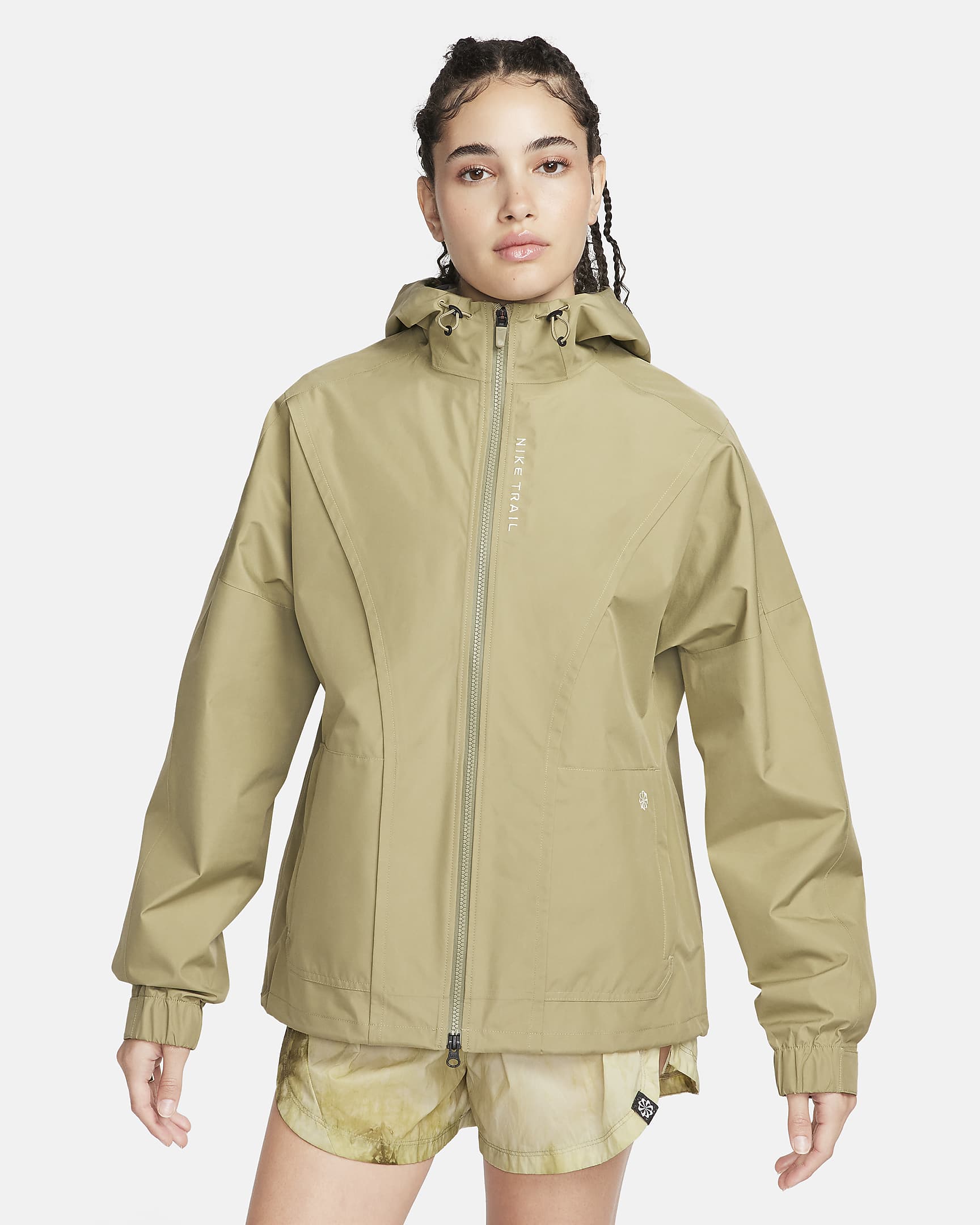 Nike Trail GORE-TEX INFINIUM™ Trail-Laufjacke für Damen - Neutral Olive/Neutral Olive/Sea Glass