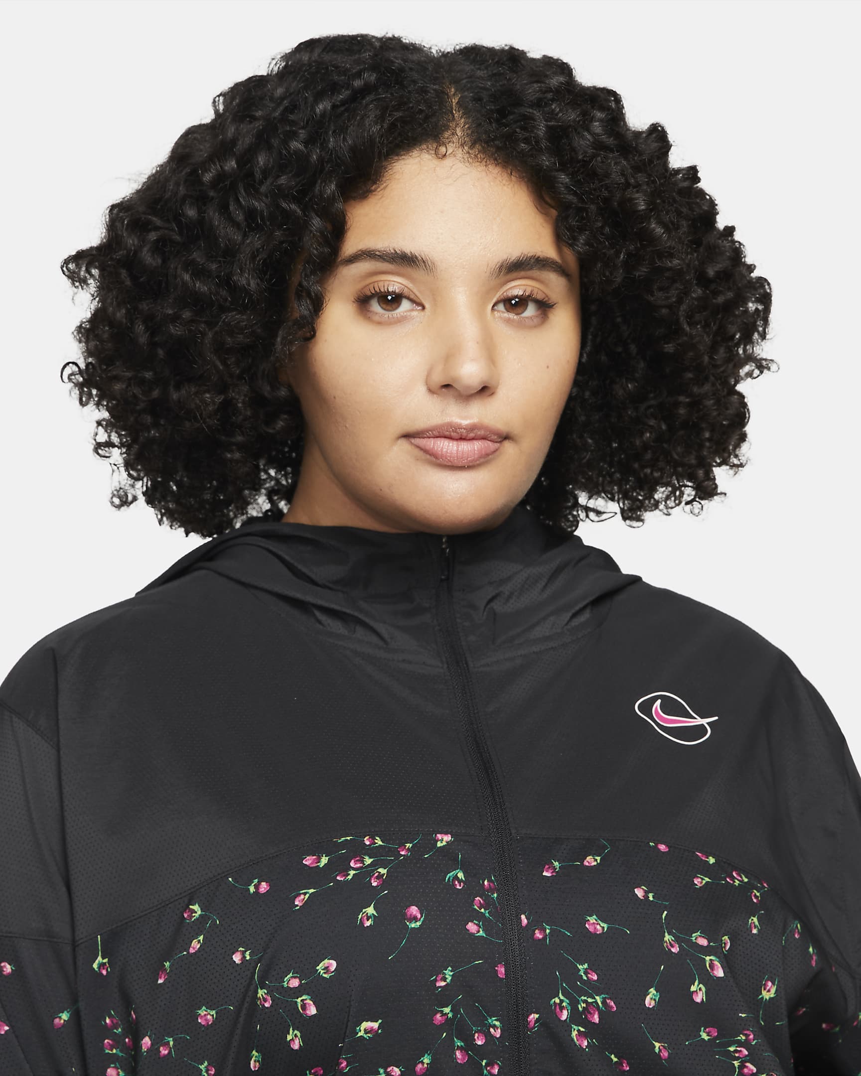 Nike Icon Clash Women's Woven Running Jacket (Plus Size) - Black/Black