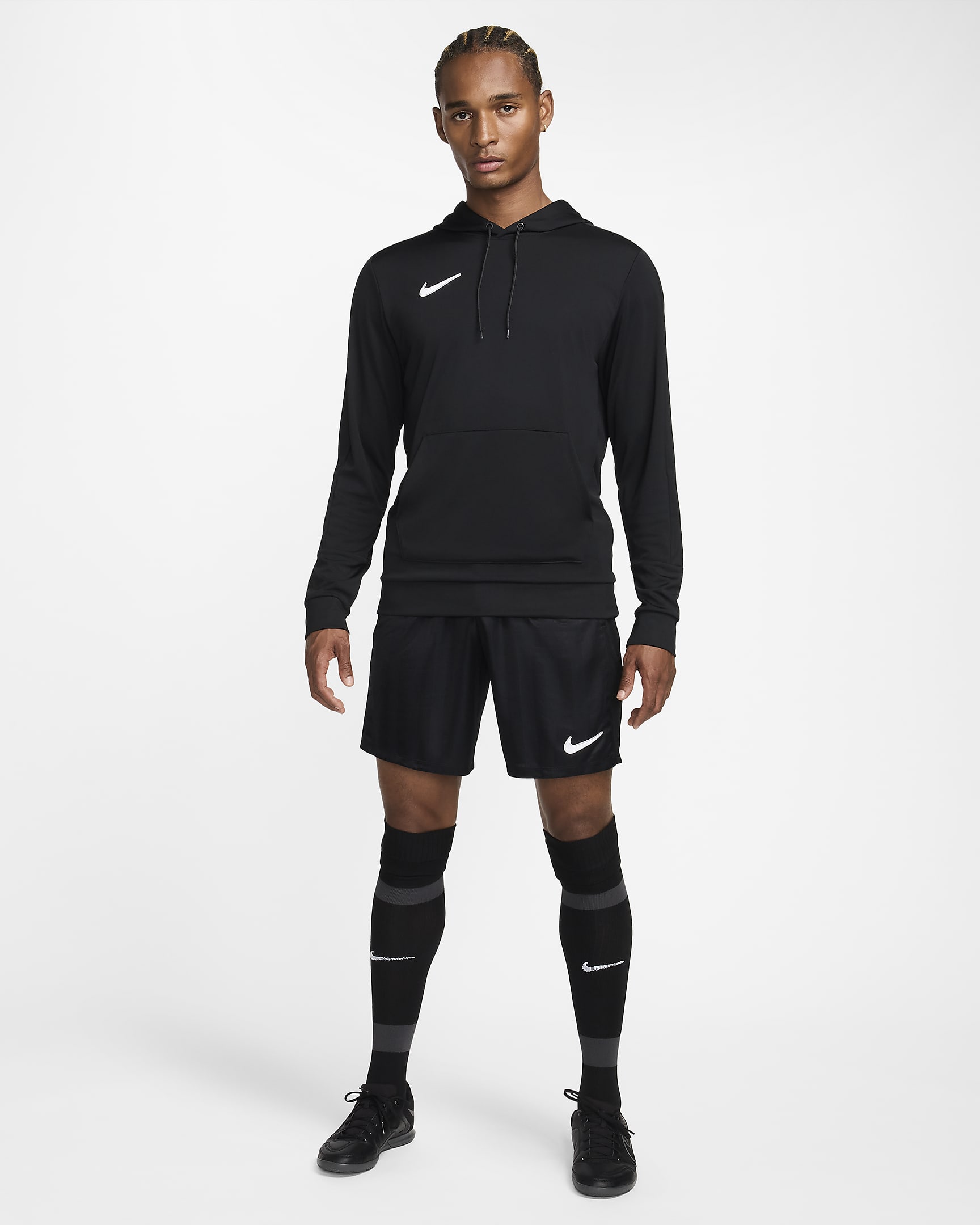 Nike Academy Men's Dri-FIT Soccer Hoodie - Black/Black/White