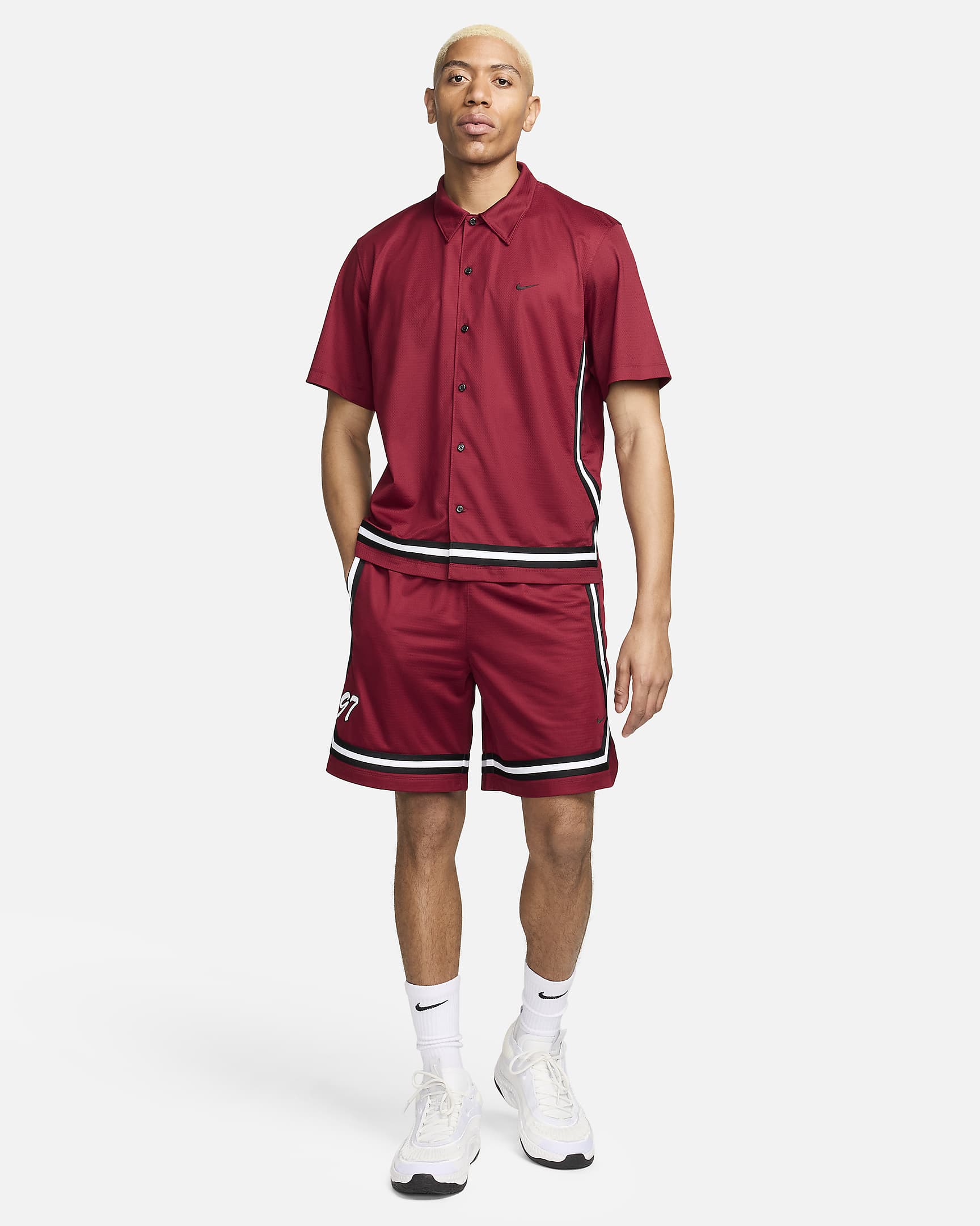 Basketshorts Nike DNA Crossover Dri-FIT 20 cm för män - Team Red/Svart