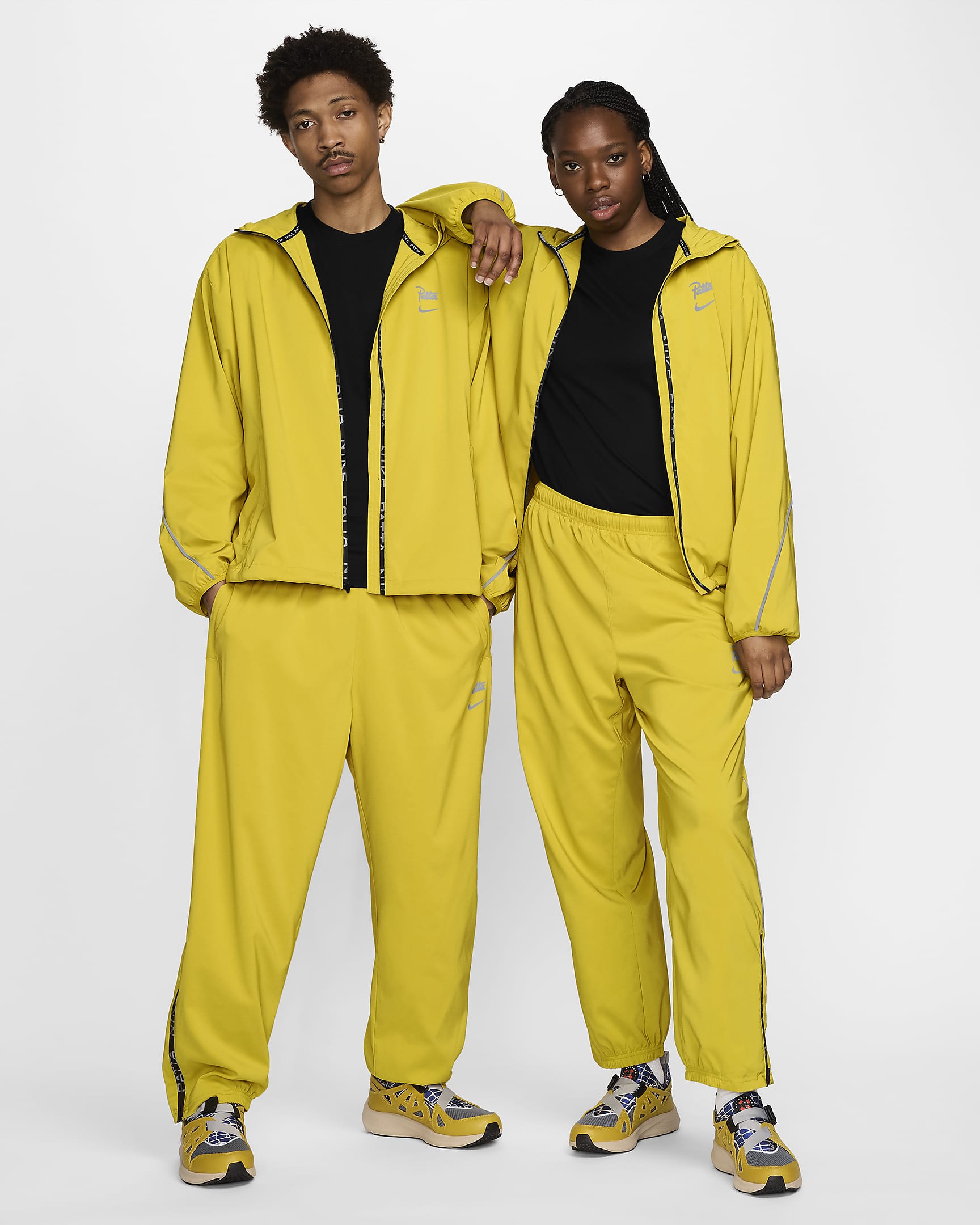 Nike x Patta Running Team Men's Tracksuit Bottoms - Saffron Quartz