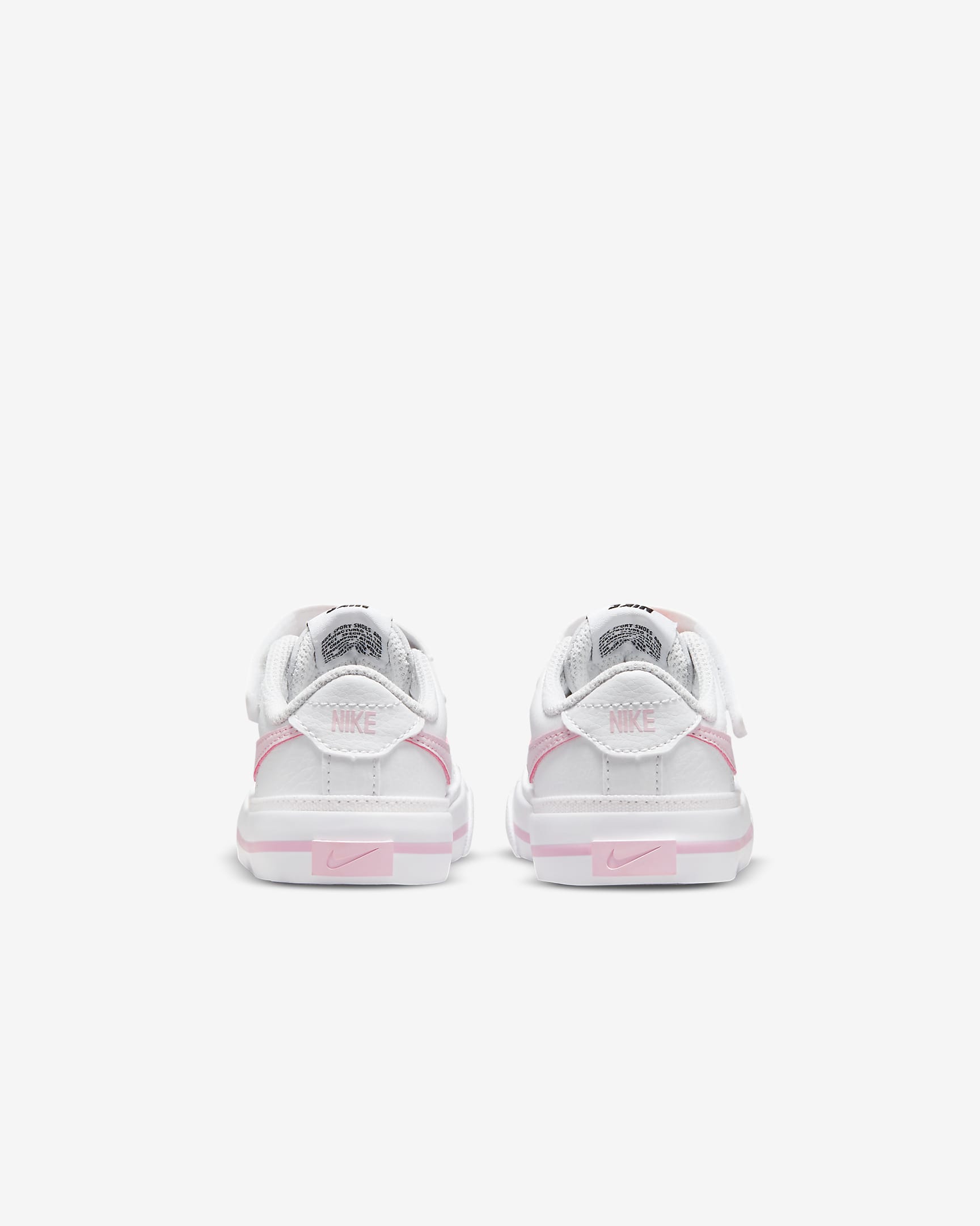 NikeCourt Legacy Baby/Toddler Shoes - White/Pink Foam