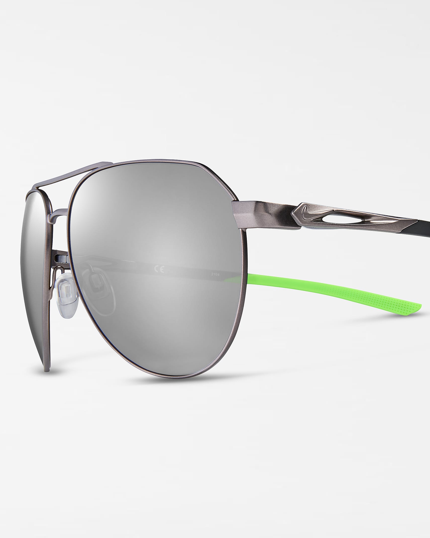 Nike Club Nine Sunglasses - Gunmetal/Green Strike