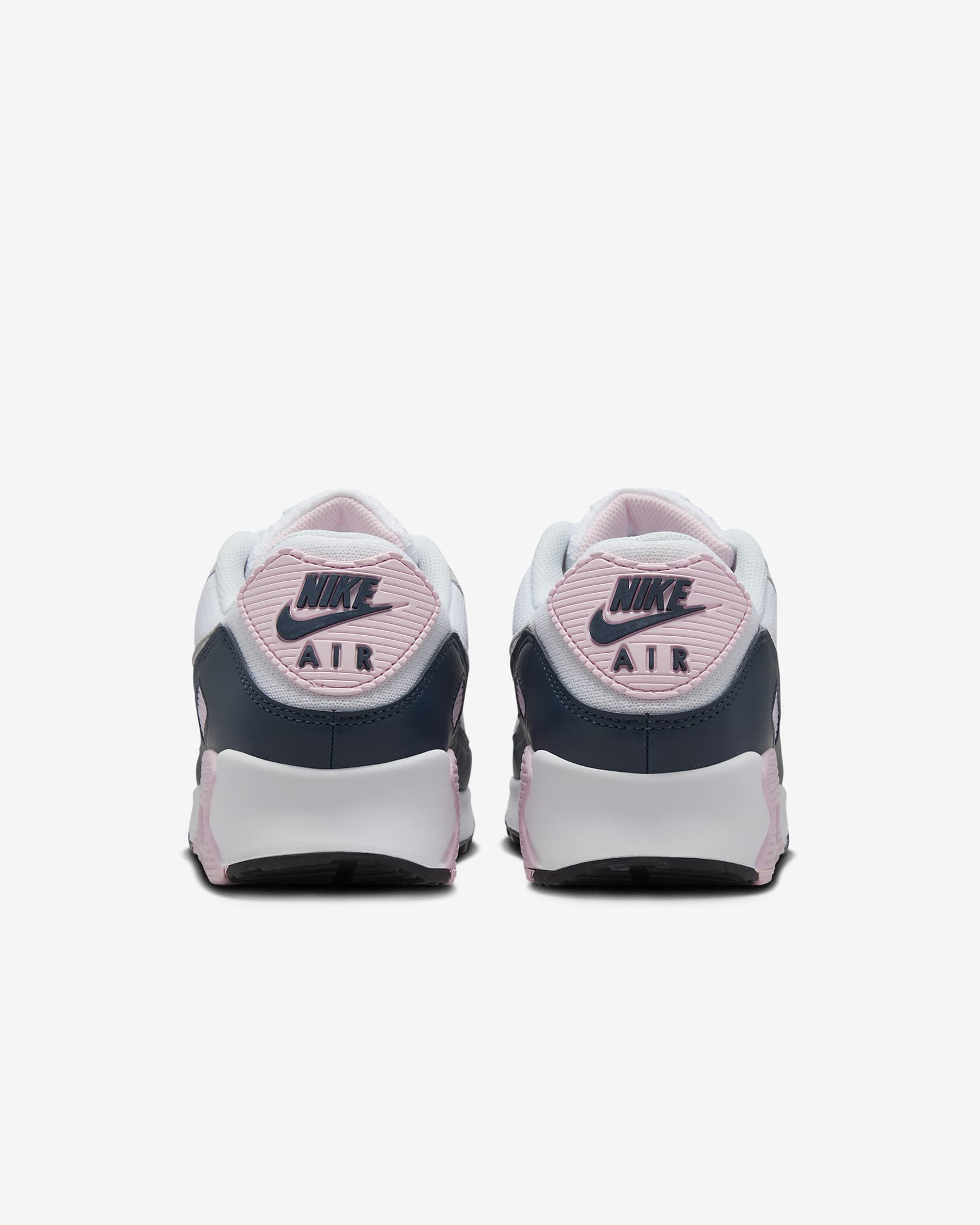 Nike Air Max 90 Men's Shoes - White/Pink Foam/Armory Navy/Wolf Grey