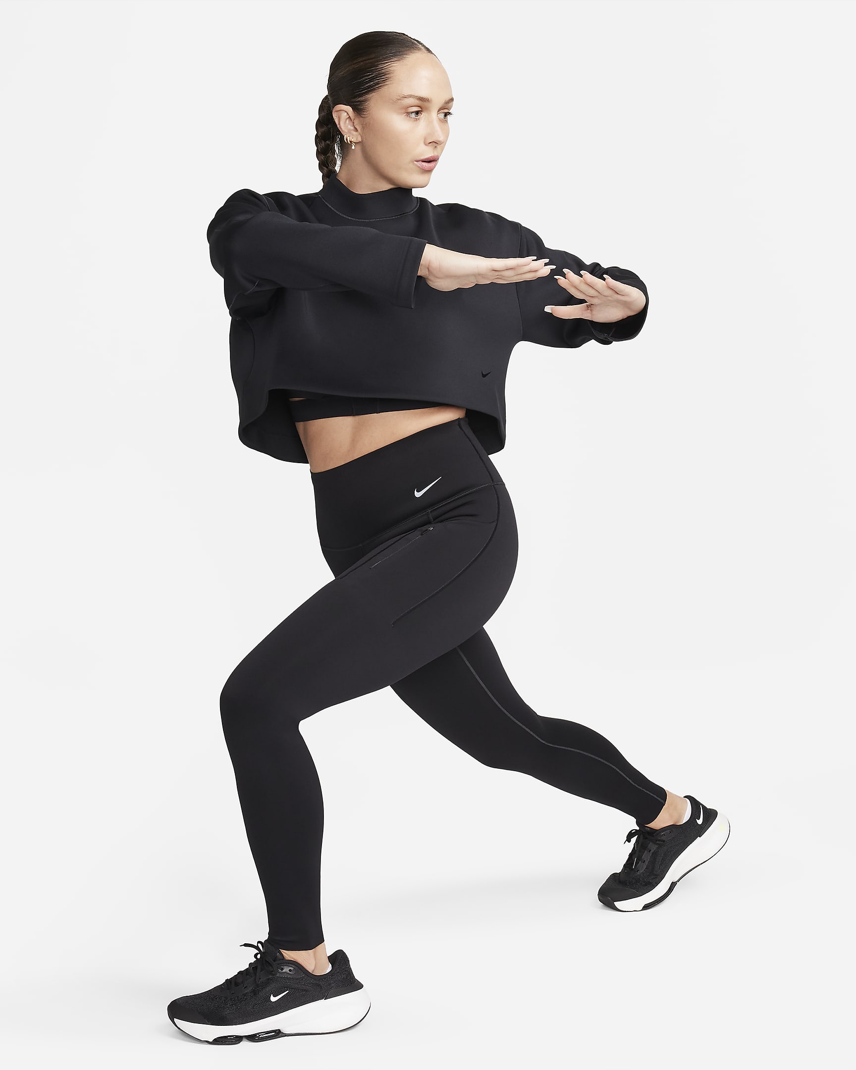 Camisola folgada Dri-FIT Nike Prima FutureMove para mulher - Preto