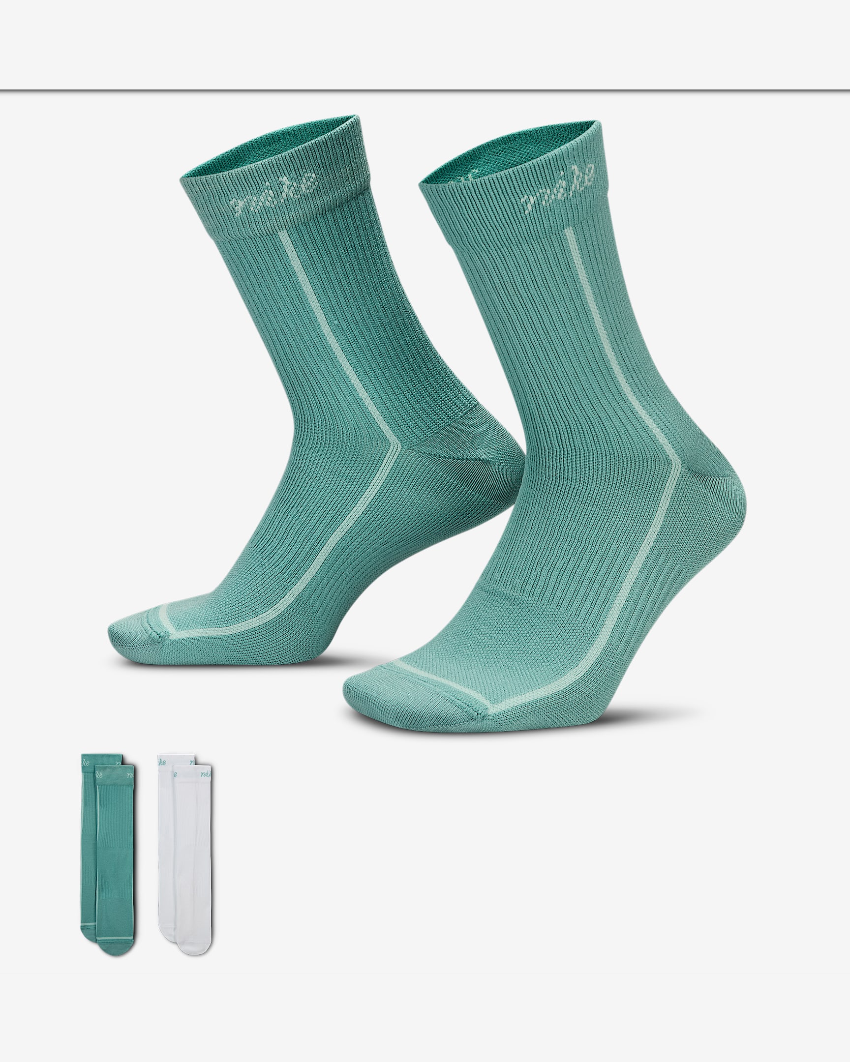 Nike Everyday Plus Calcetines largos ligeros (2 pares) - Mujer - Multicolor
