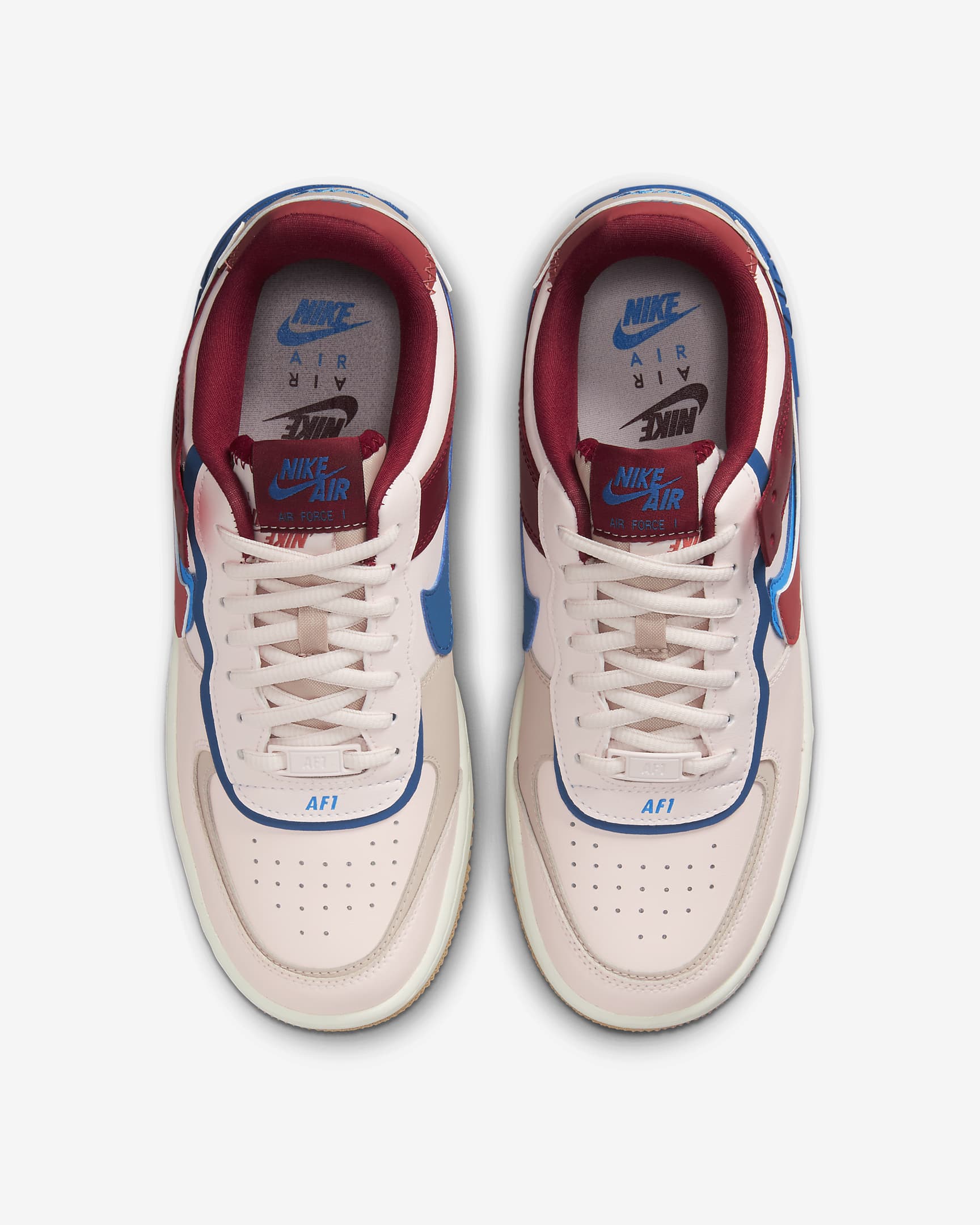 Γυναικεία παπούτσια Nike Air Force 1 Shadow - Light Soft Pink/Fossil Stone/Team Red/Canyon Rust