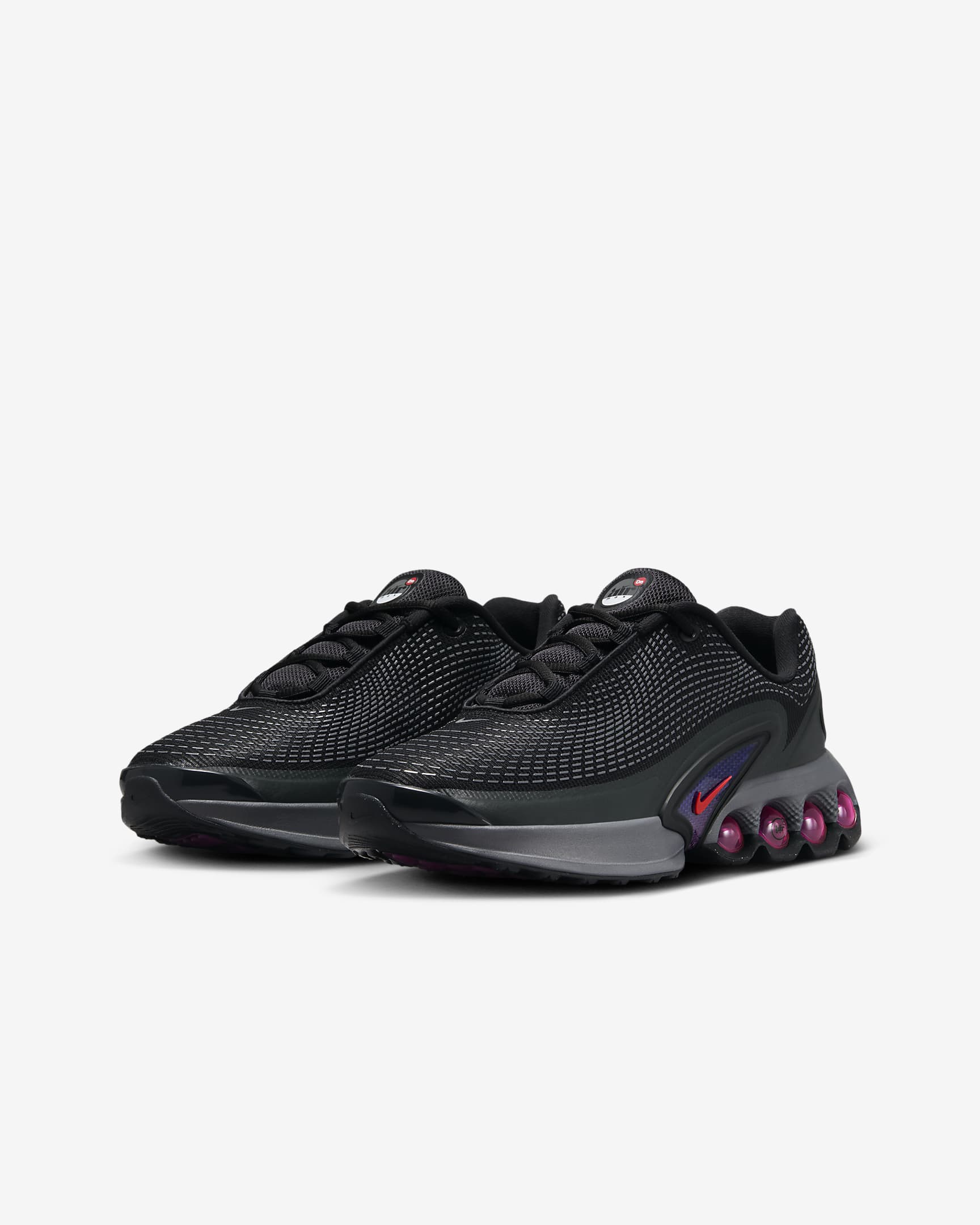Nike Air Max Dn Older Kids' Shoes - Black/Dark Smoke Grey/Anthracite/Light Crimson