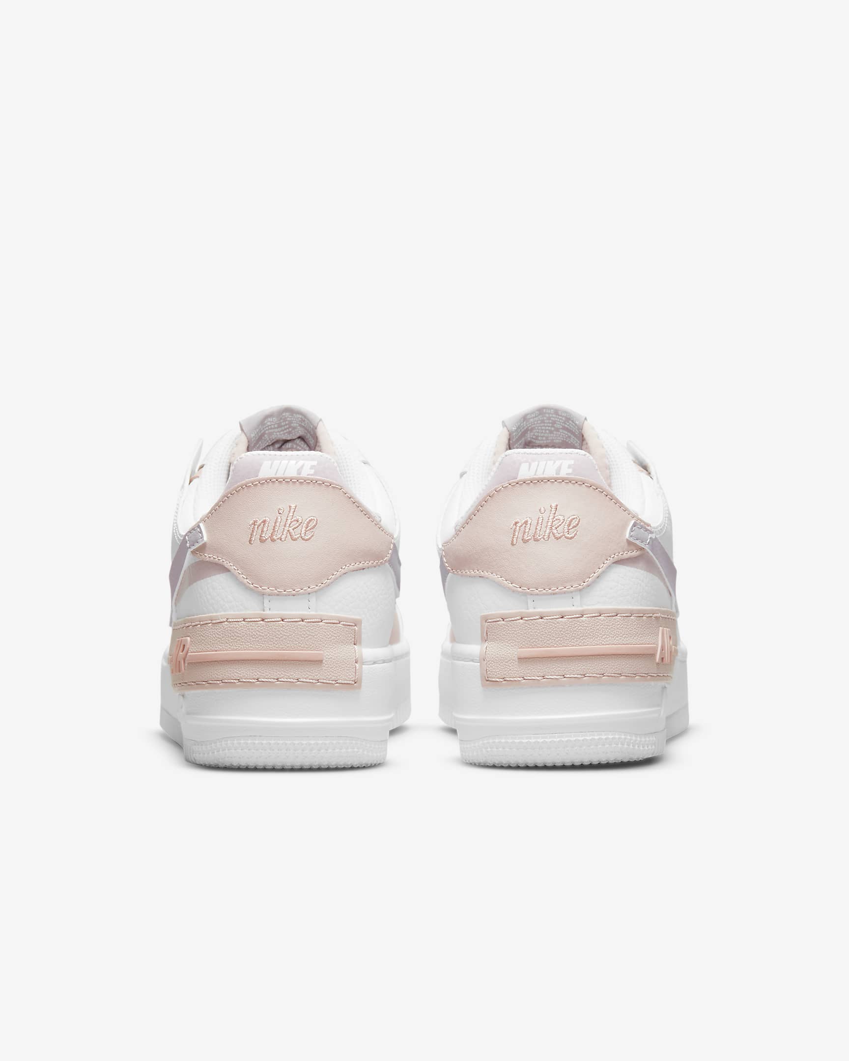 Nike Air Force 1 Shadow Women's Shoes - White/Pink Oxford/Rose Whisper/Amethyst Ash