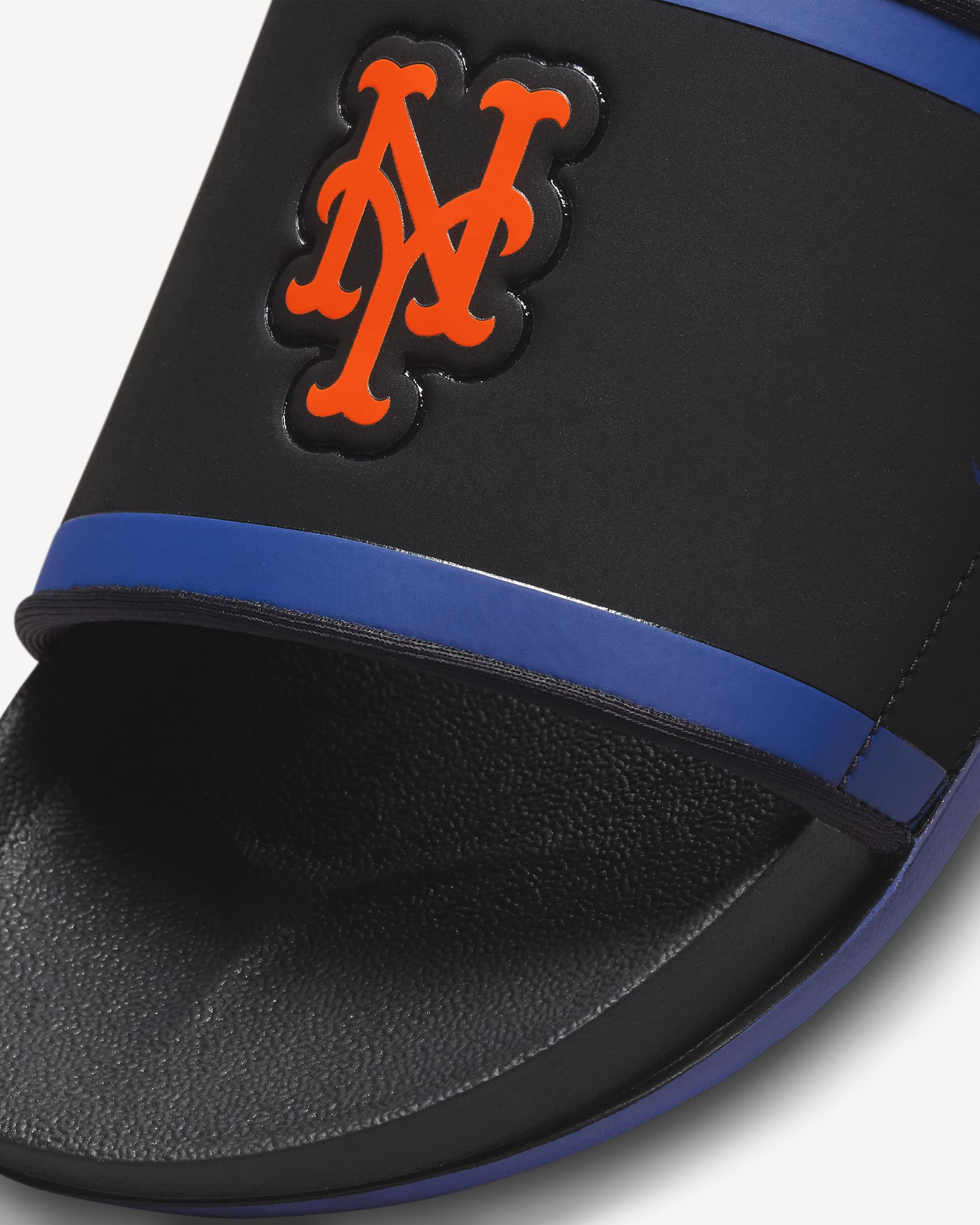 Chancla Nike Offcourt (MLB New York Mets) - Negro/Azul enérgico/Naranja team