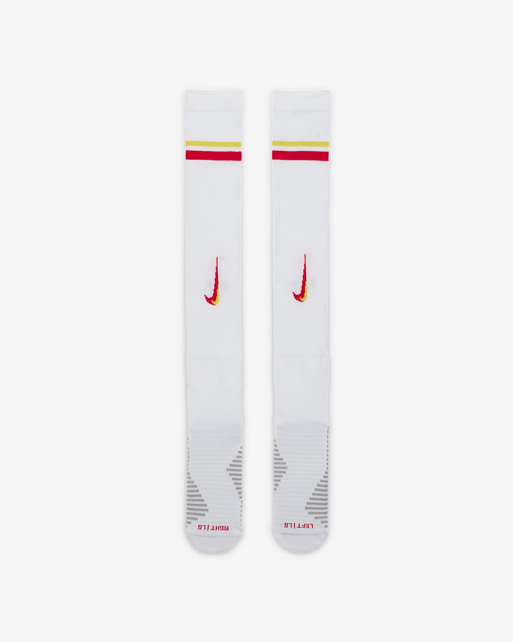 Liverpool F.C. 2024/25 Strike Third Nike Football Knee-High Sock - White/Global Red