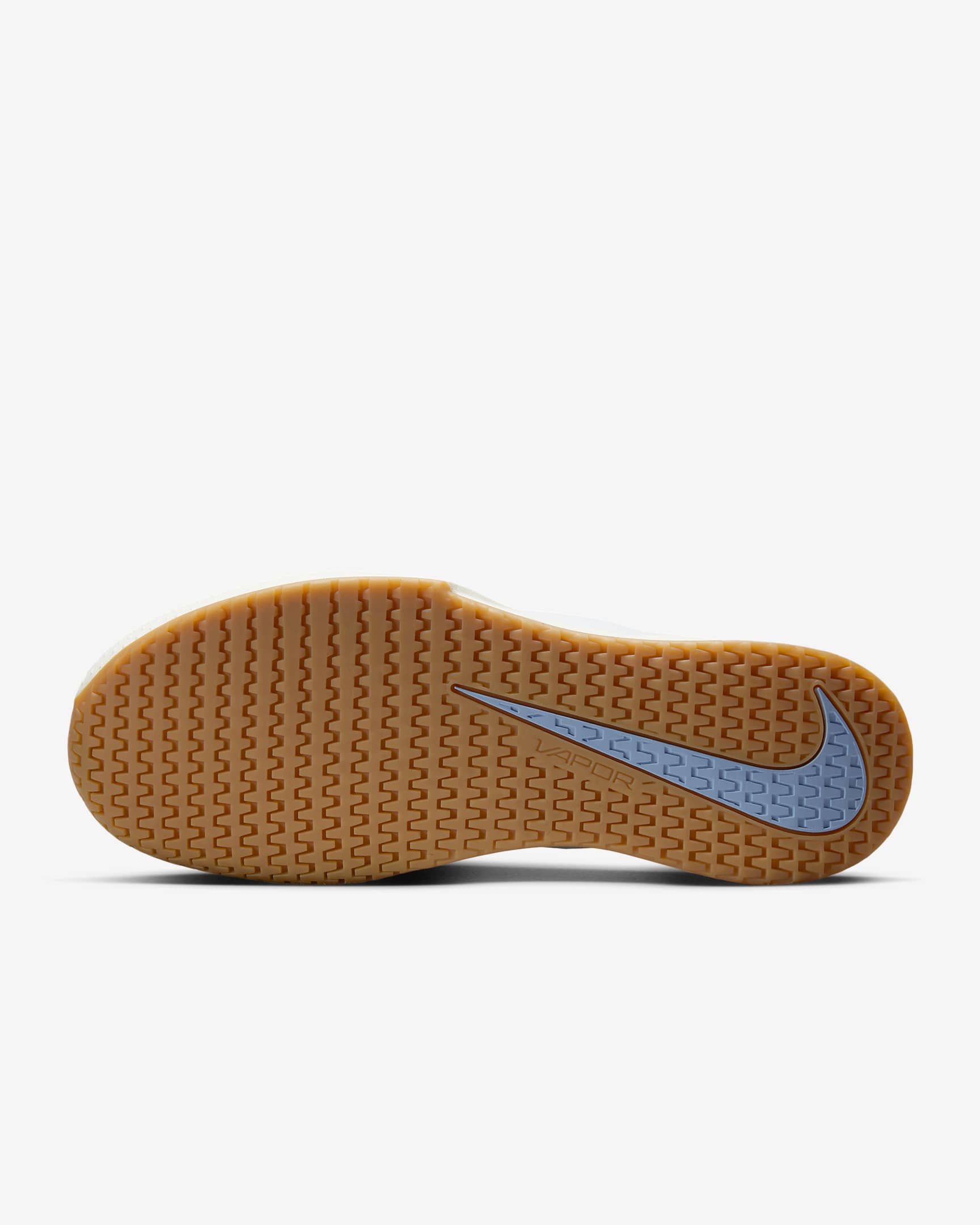 NikeCourt Vapor Lite 2 Women's Hard Court Tennis Shoes - White/Sail/Gum Light Brown/Light Blue