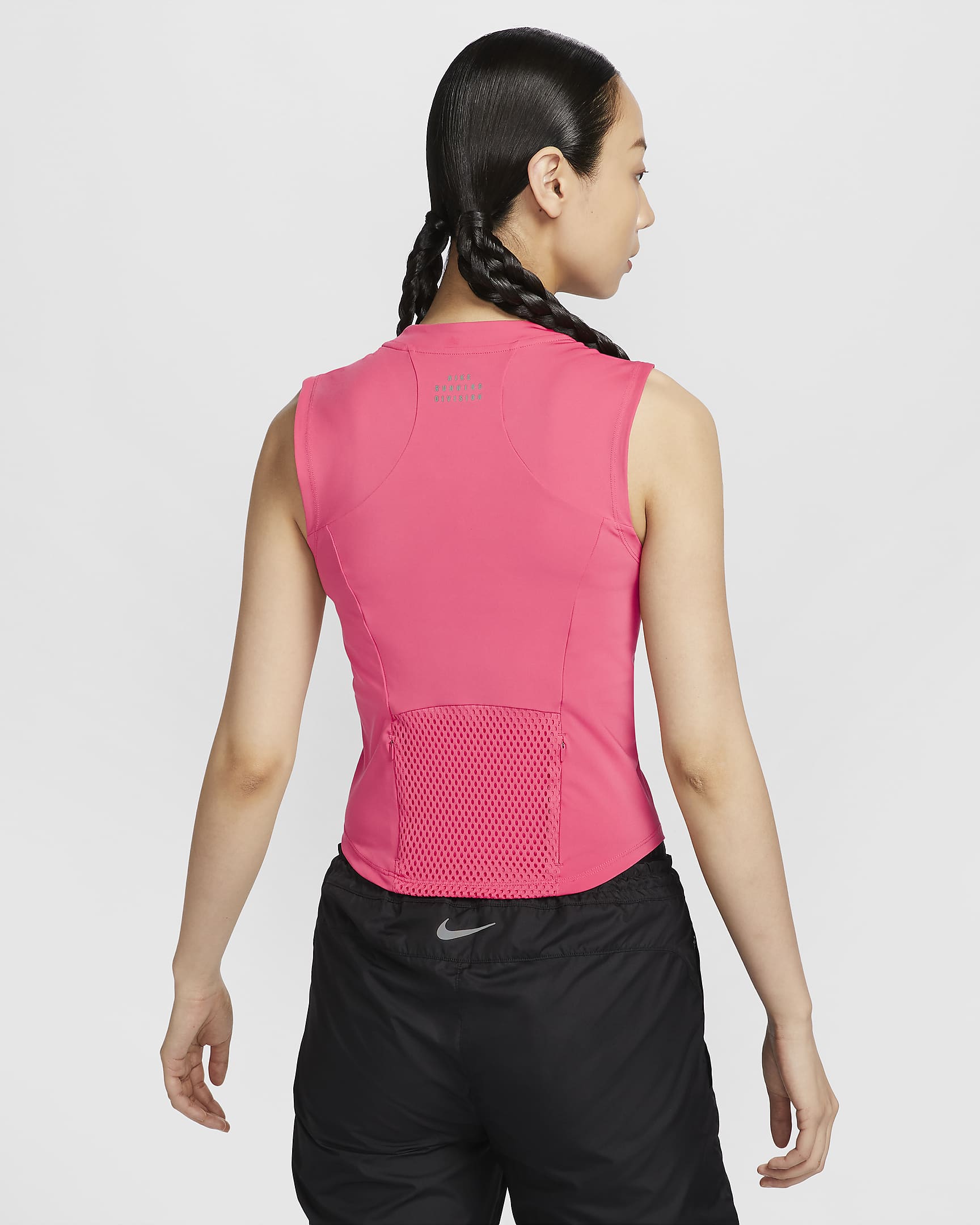 Nike Running Division Women's Dri-FIT Pocket Running Tank Top - Aster Pink