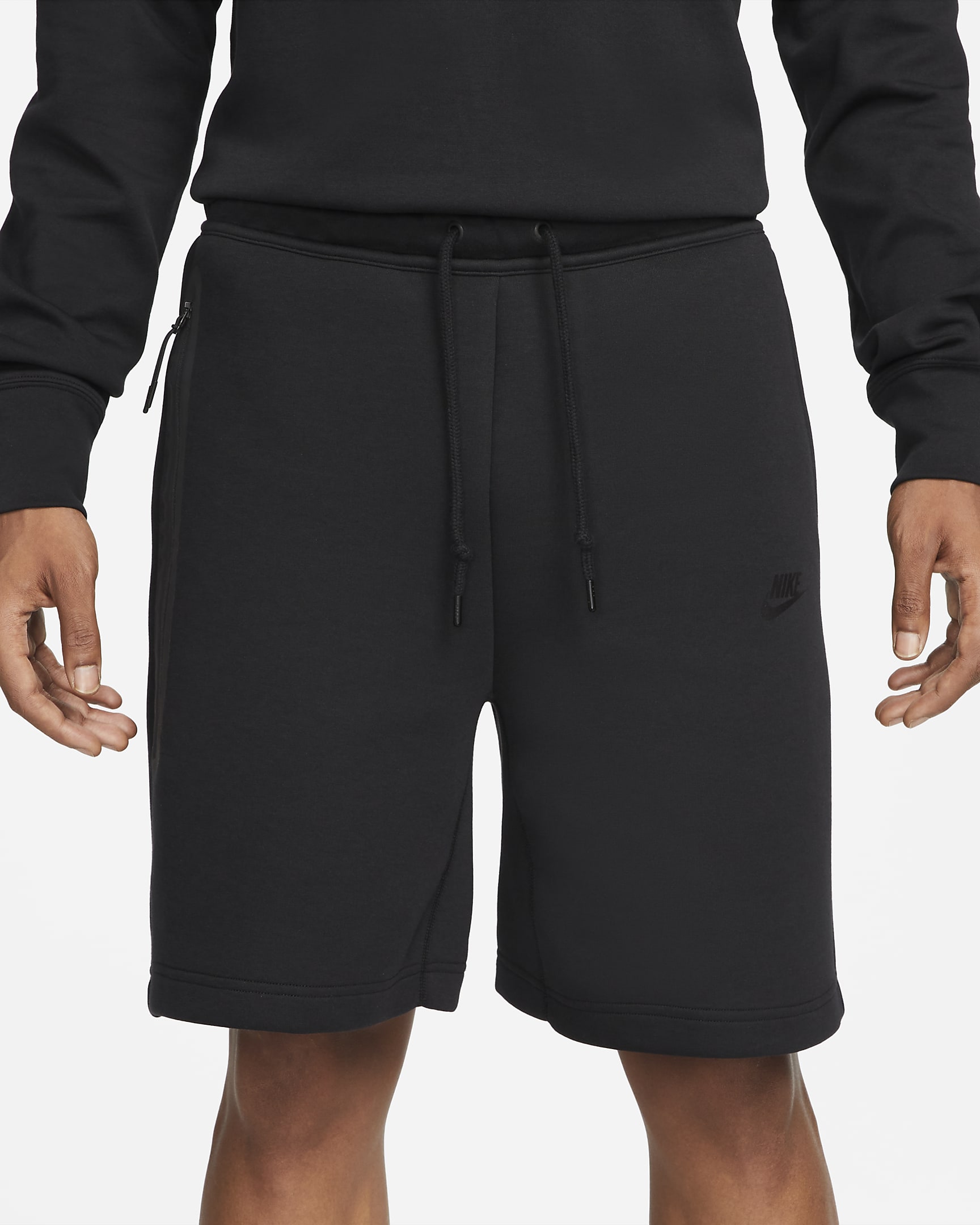 Nike Sportswear Tech Fleece-shorts til mænd - sort/sort