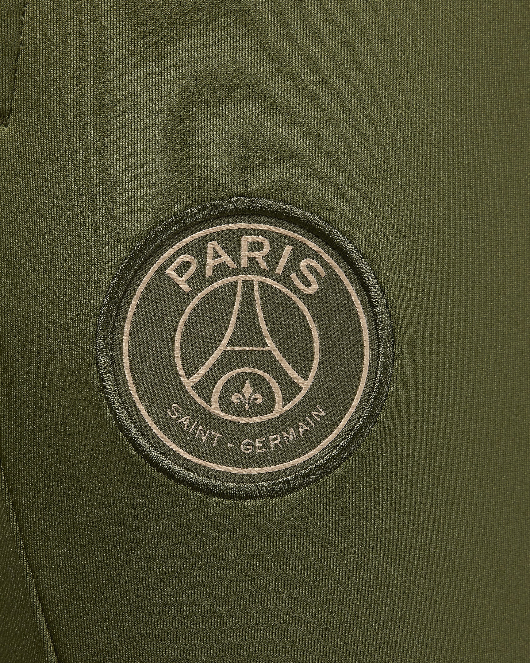 Fotbollsbyxor Paris Saint-Germain Strike (fjärdeställ) Jordan Dri-FIT för män - Rough Green/Hemp