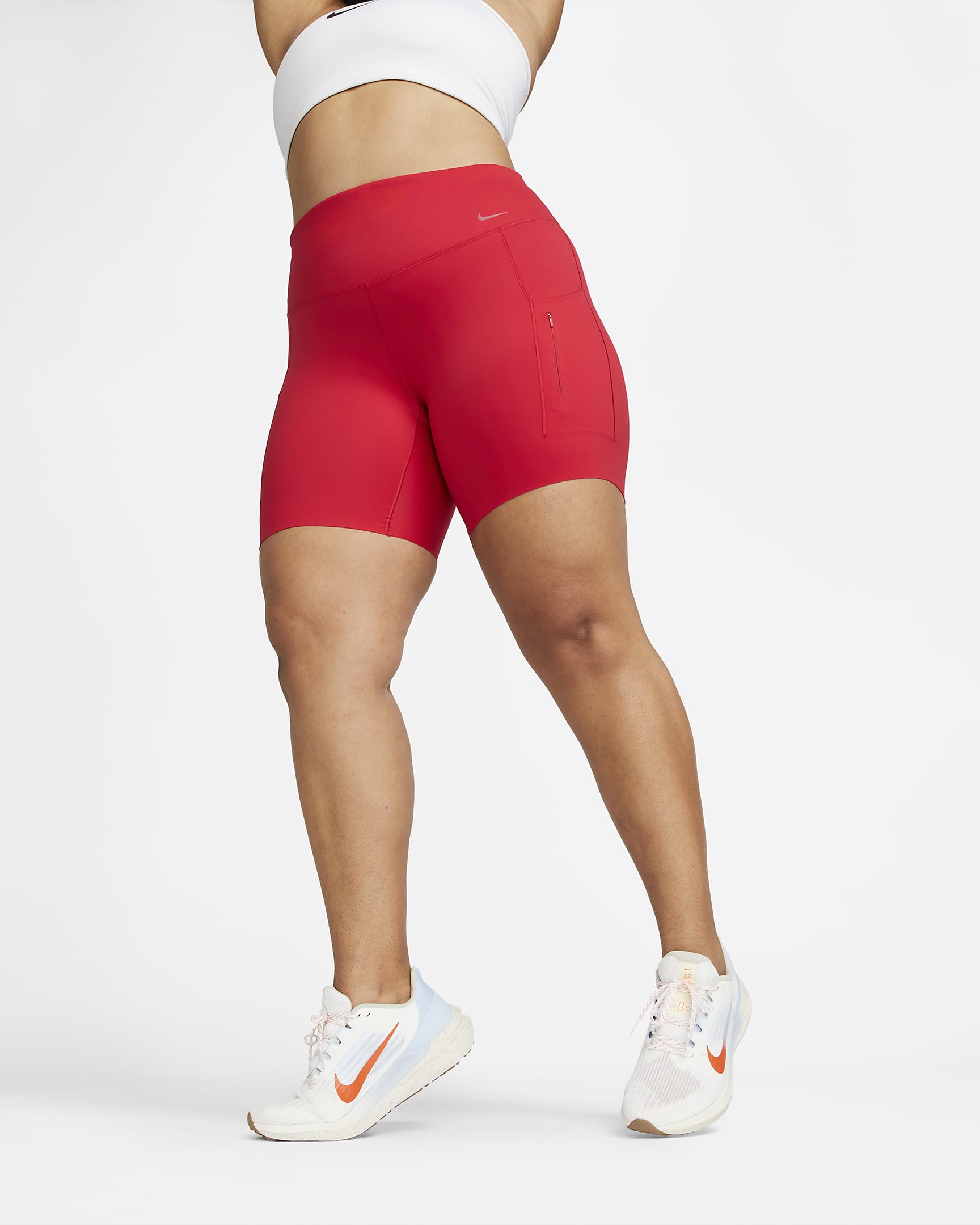 Nike Go Women's FirmSupport HighWaisted 8" Biker Shorts with Pockets