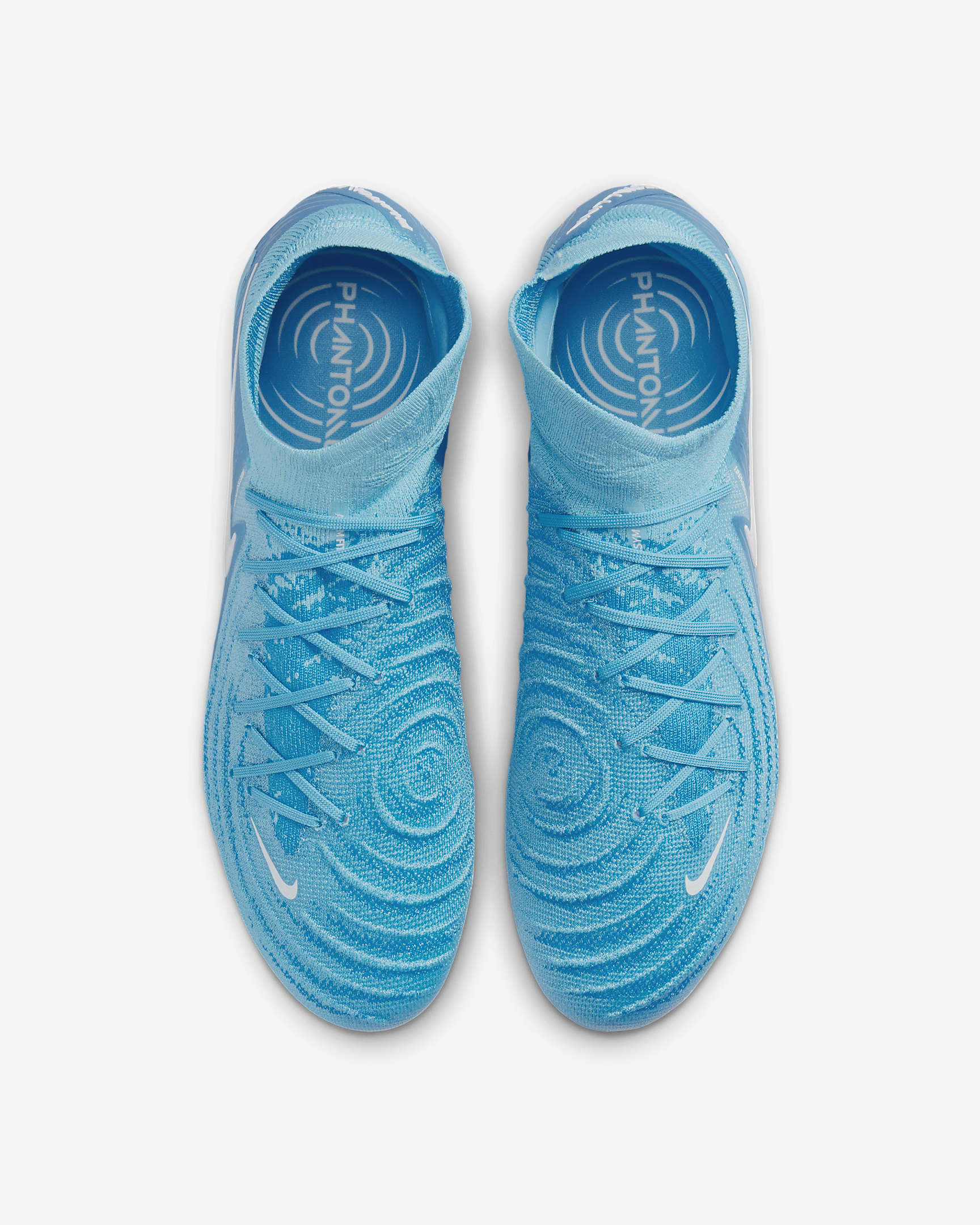 Nike Phantom Luna 2 Elite high-top voetbalschoenen (kunstgras) - Blue Fury/Wit