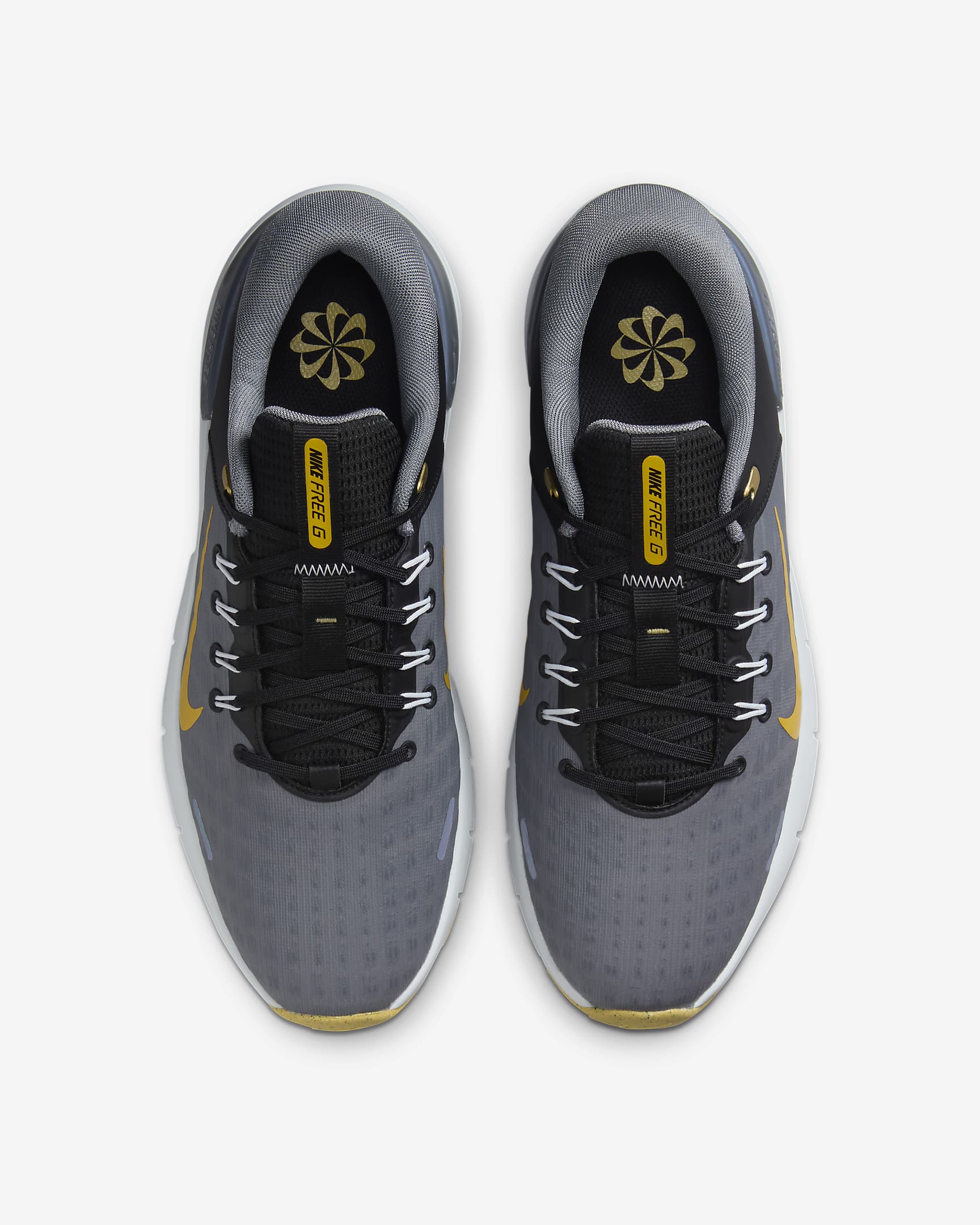 Nike Free Golf NN Golf Shoes - Black/Cool Grey/Pure Platinum/Infinite Gold