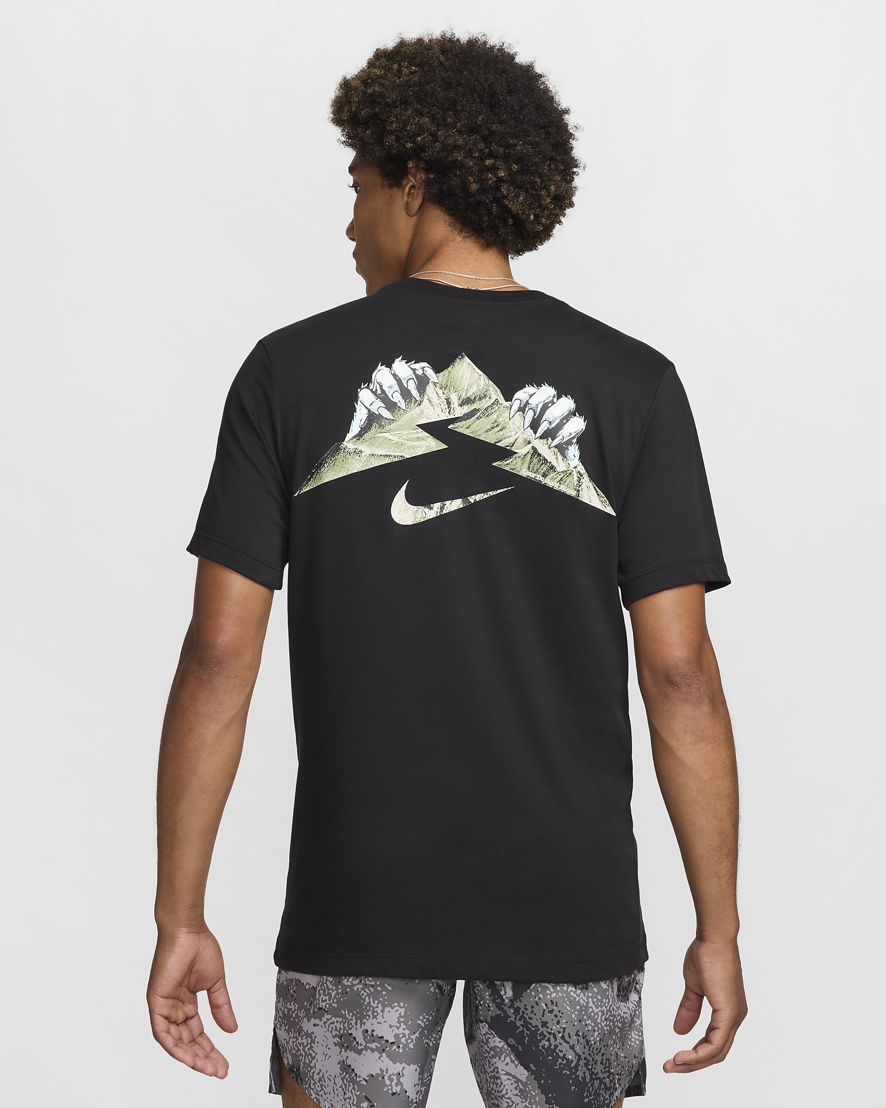 Playera de correr Dri-FIT para hombre Nike - Negro