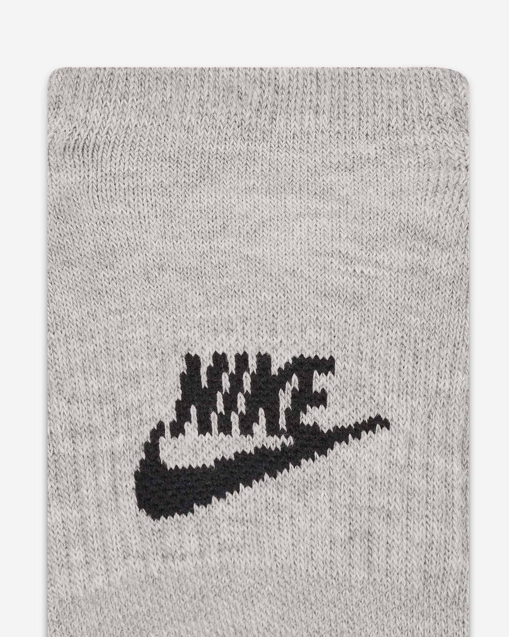 Everyday Plus Cushioned Nike Footie Socks - Dark Grey Heather/Black