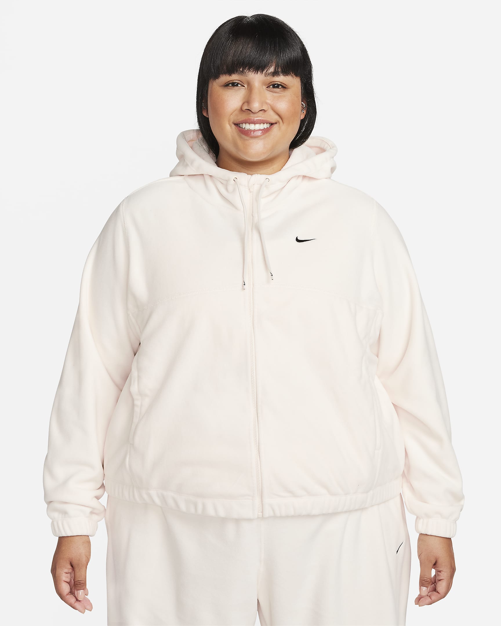 Nike Therma-FIT One Women's Oversized Full-Zip Fleece Hoodie (Plus Size ...