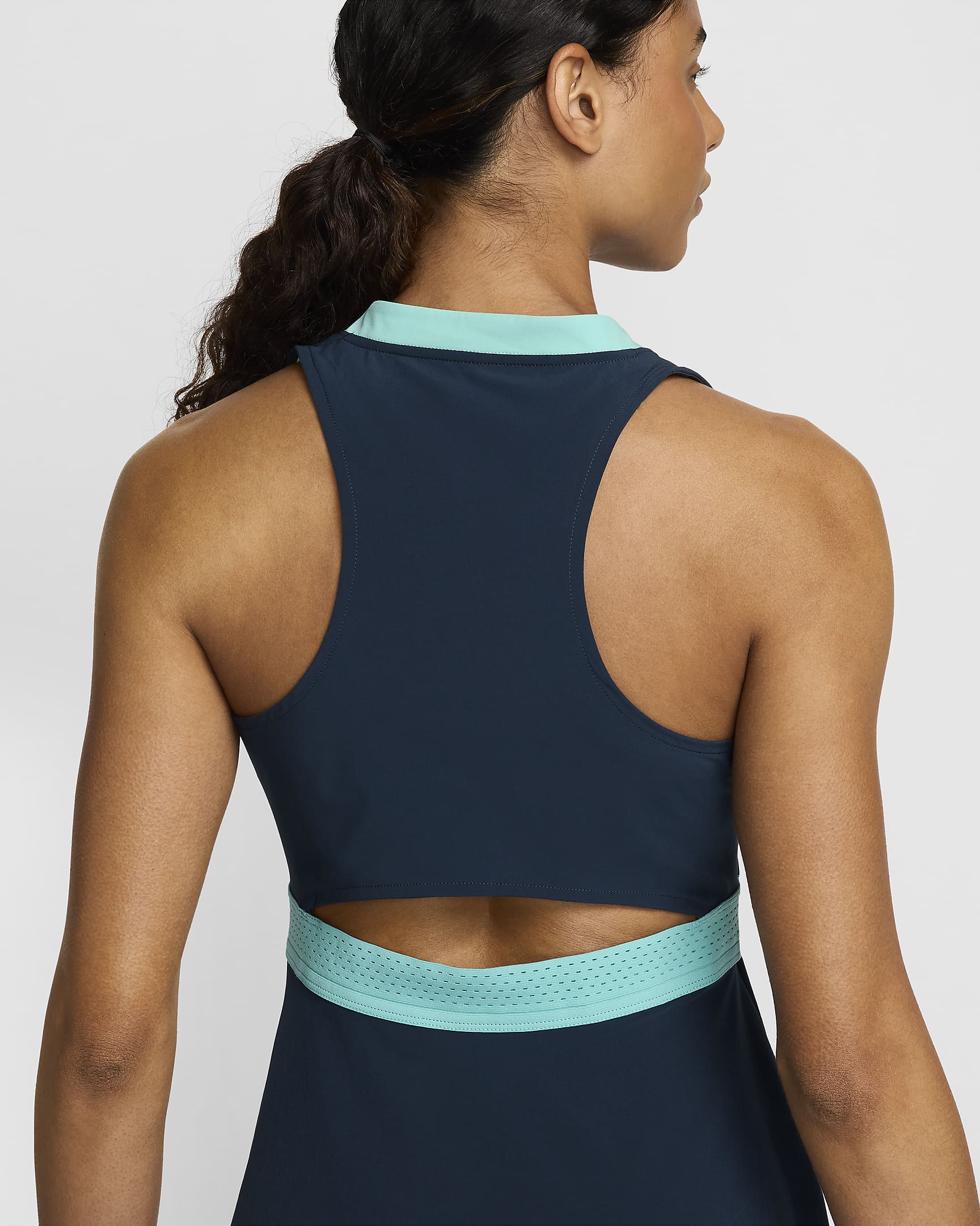 Nike Dri-FIT Advantage Women's Tennis Dress - Armoury Navy/White