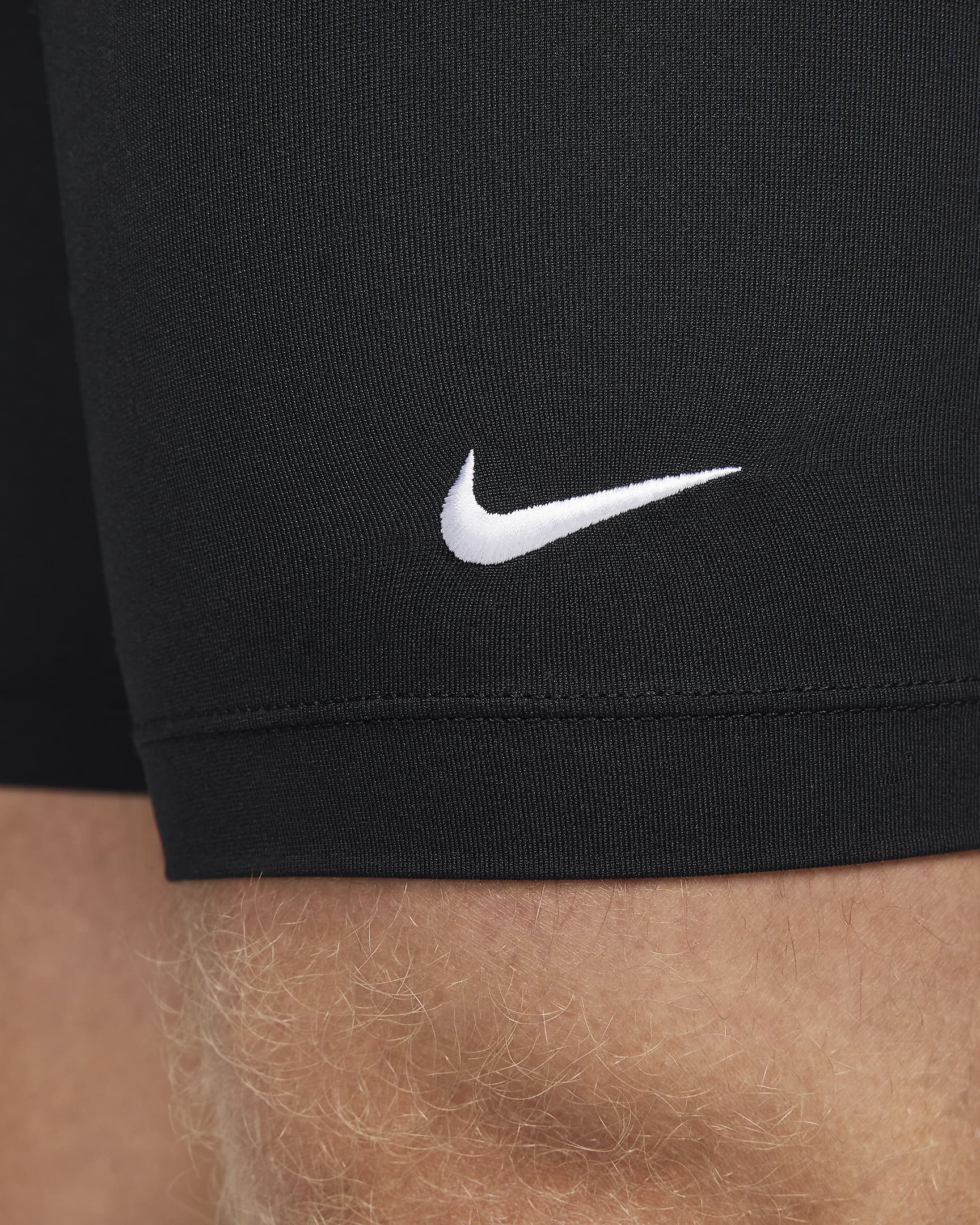 Nike Solid Bañador -hombre - Negro/Negro/Blanco