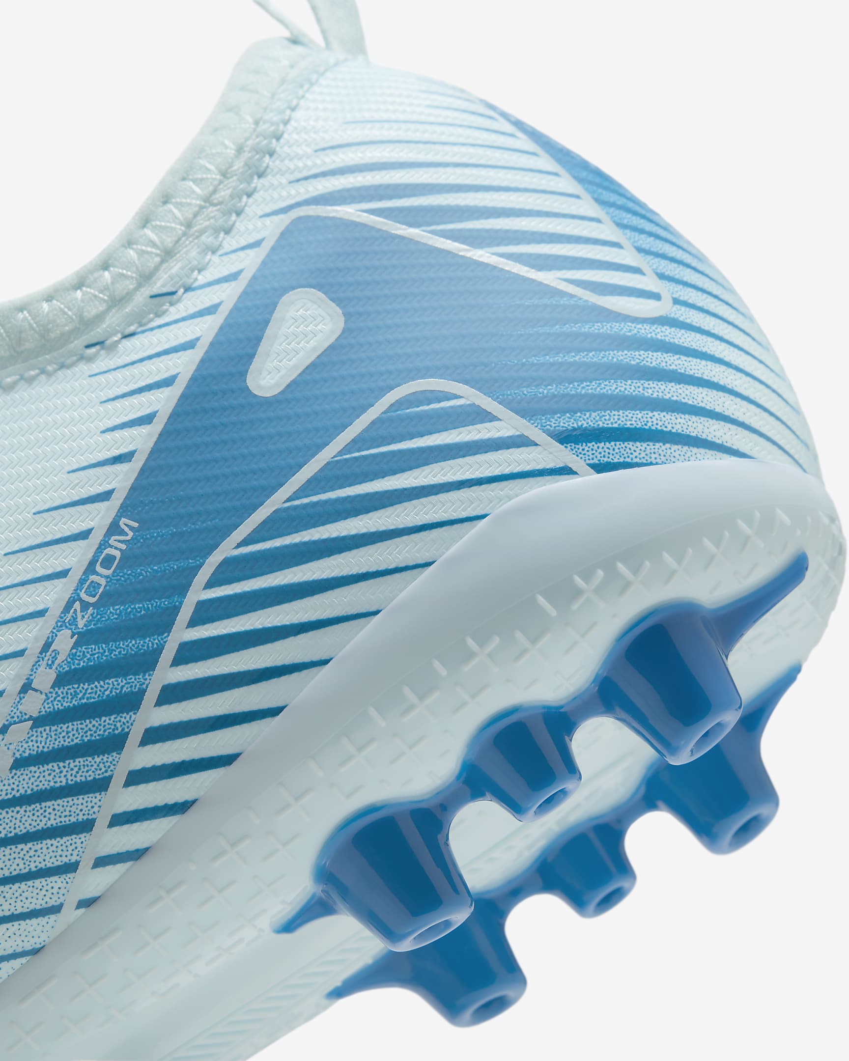 Nike Jr. Mercurial Vapor 16 Academy Little/Big Kids' AG Low-Top Soccer Cleats - Glacier Blue/Blue Orbit