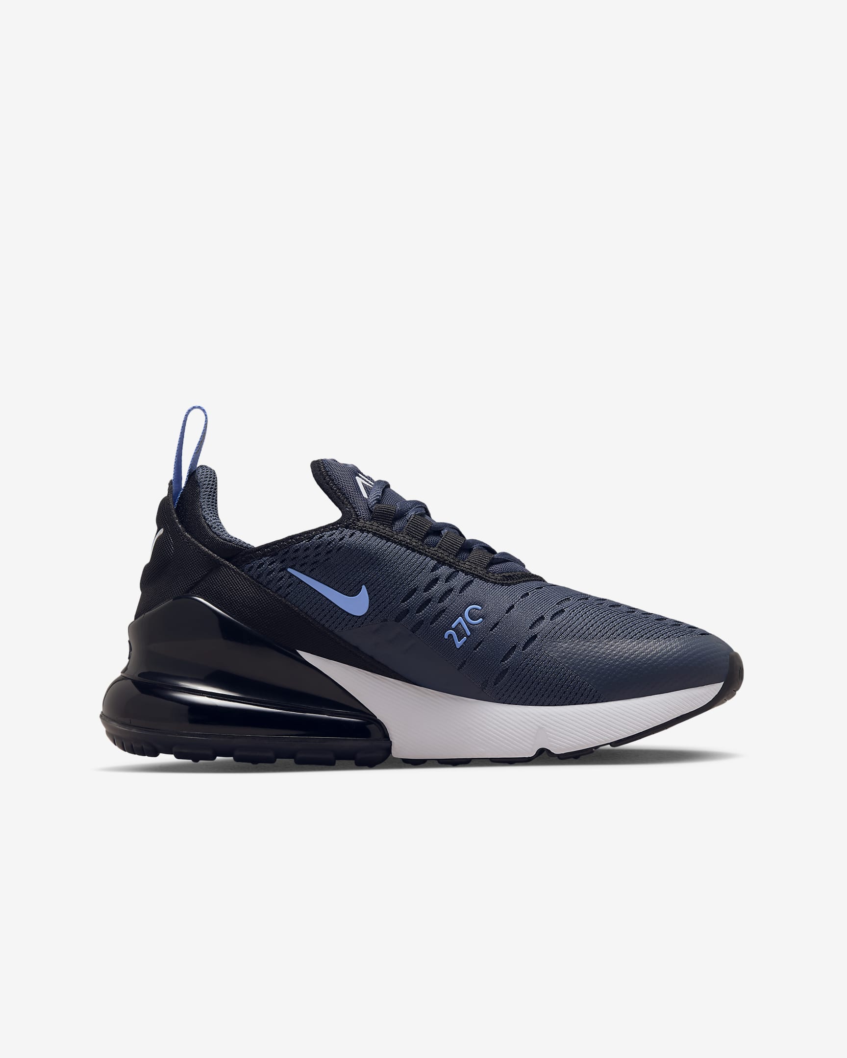 Nike Air Max 270 Older Kids' Shoes - Thunder Blue/Black/White/Royal Pulse