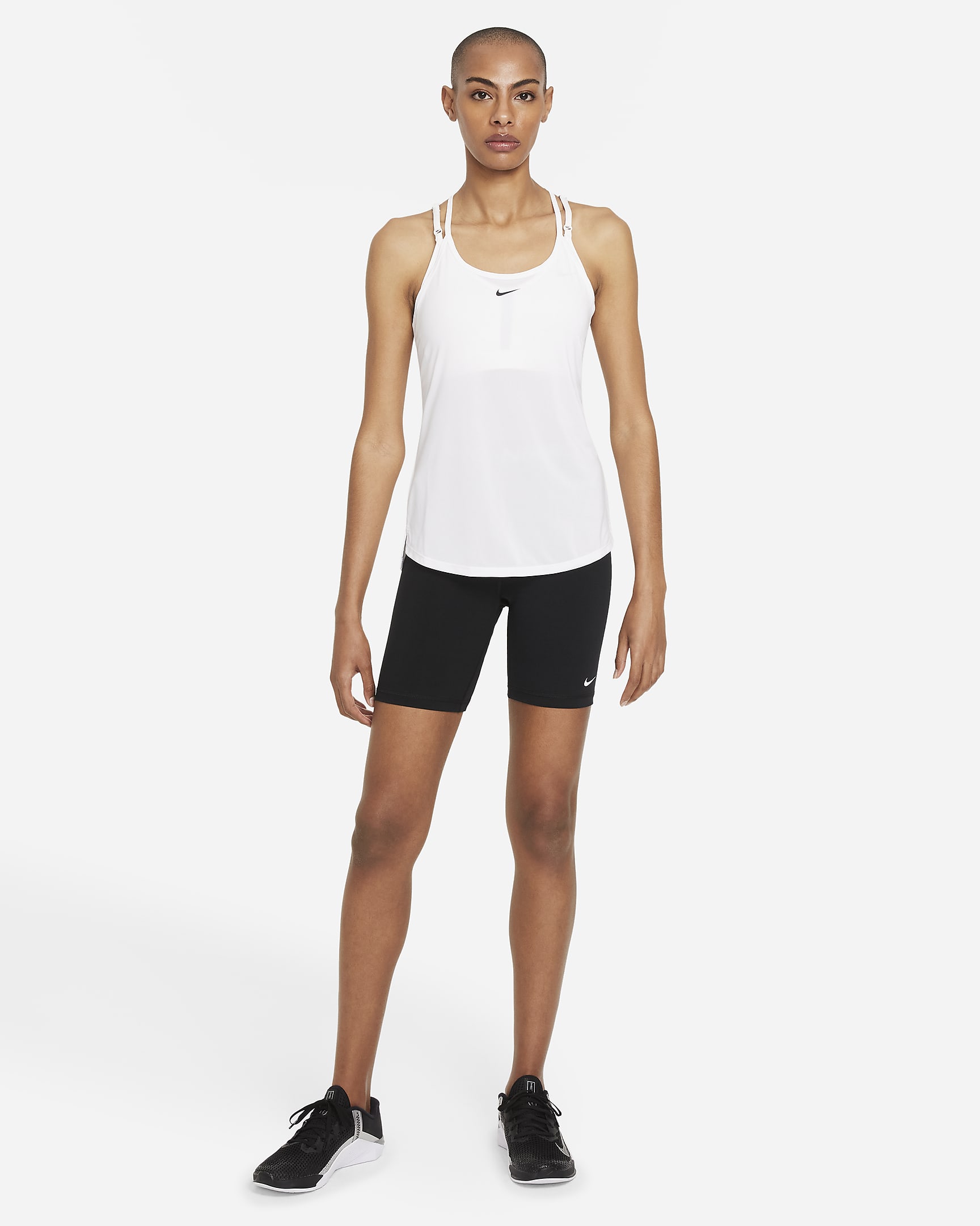 Nike Dri Fit One Elastika Womens Standard Fit Tank Nike Lu 0242