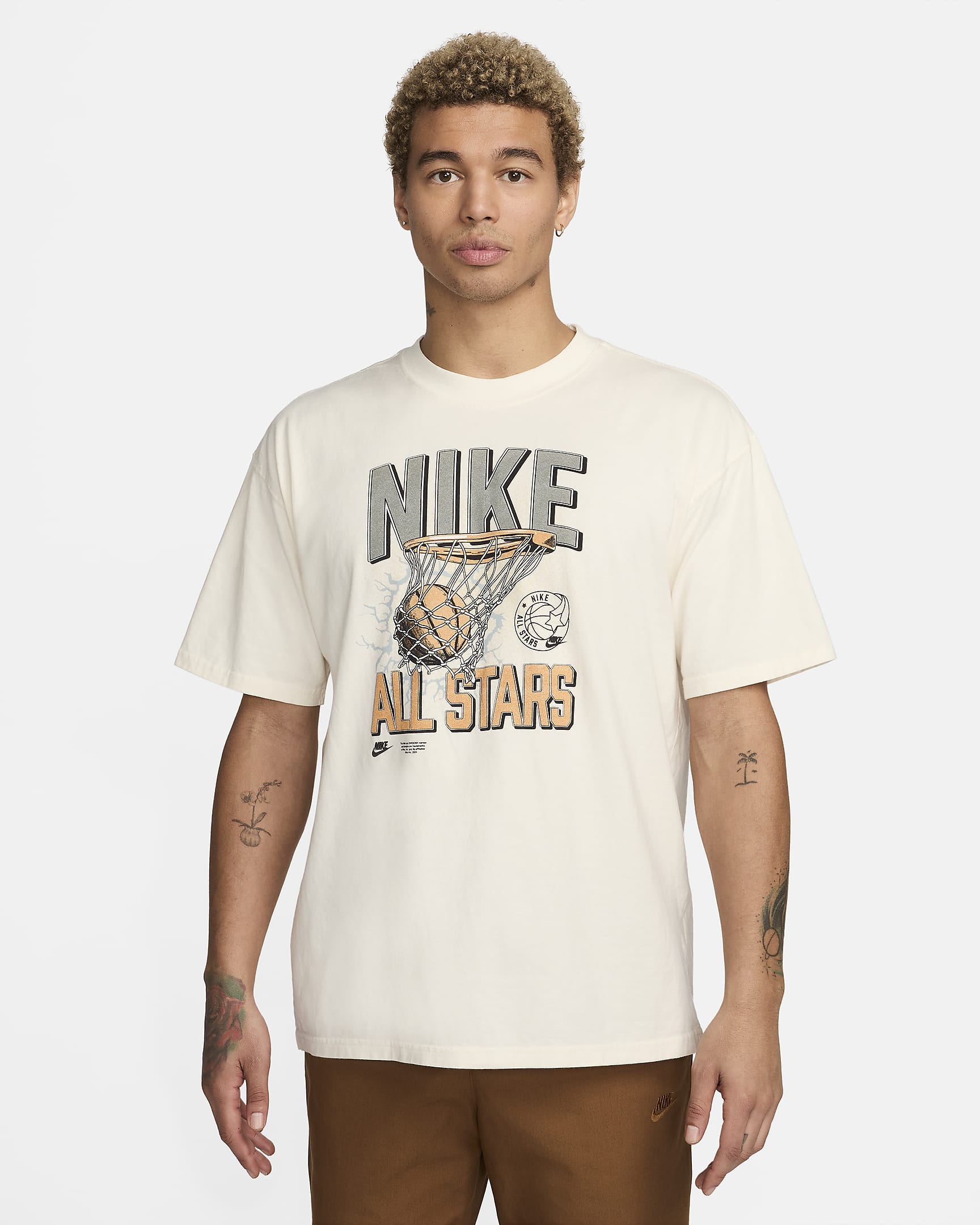 Nike Sportswear Men's Max90 T-Shirt - Pale Ivory