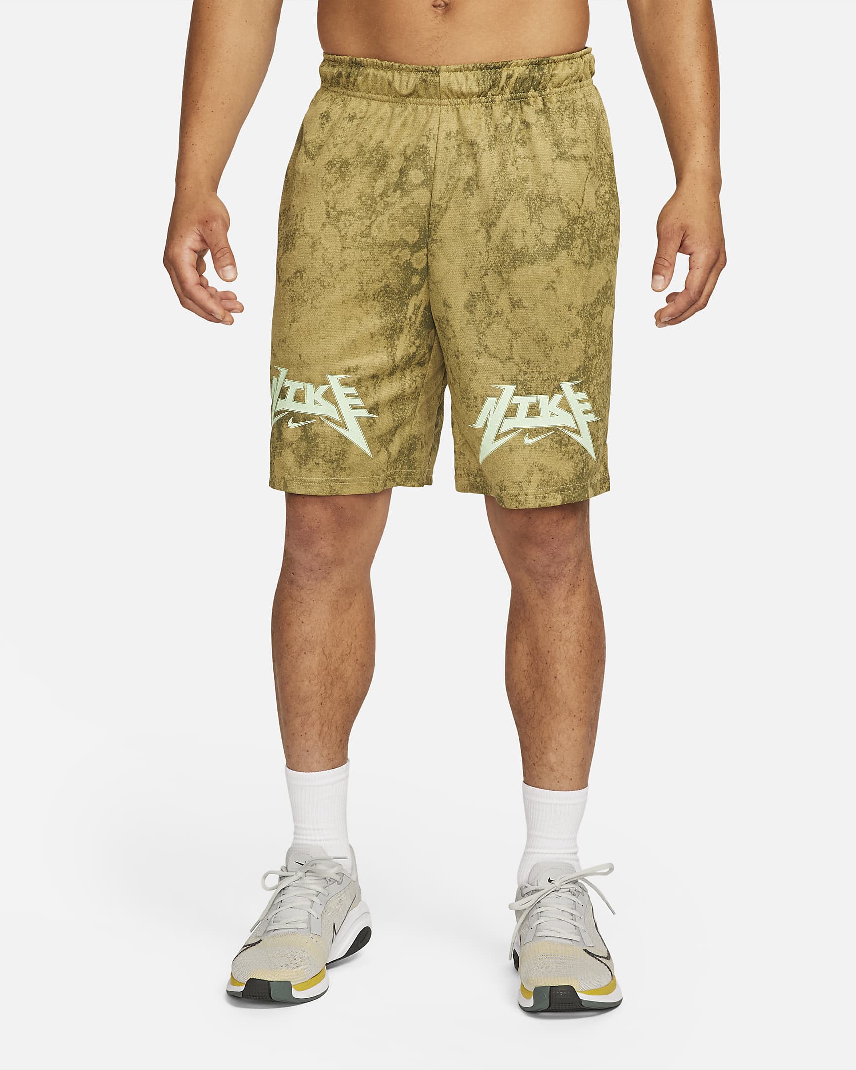 Shorts tejidos de entrenamiento estampados para hombre Nike Dri-FIT Story Pack - Cilantro