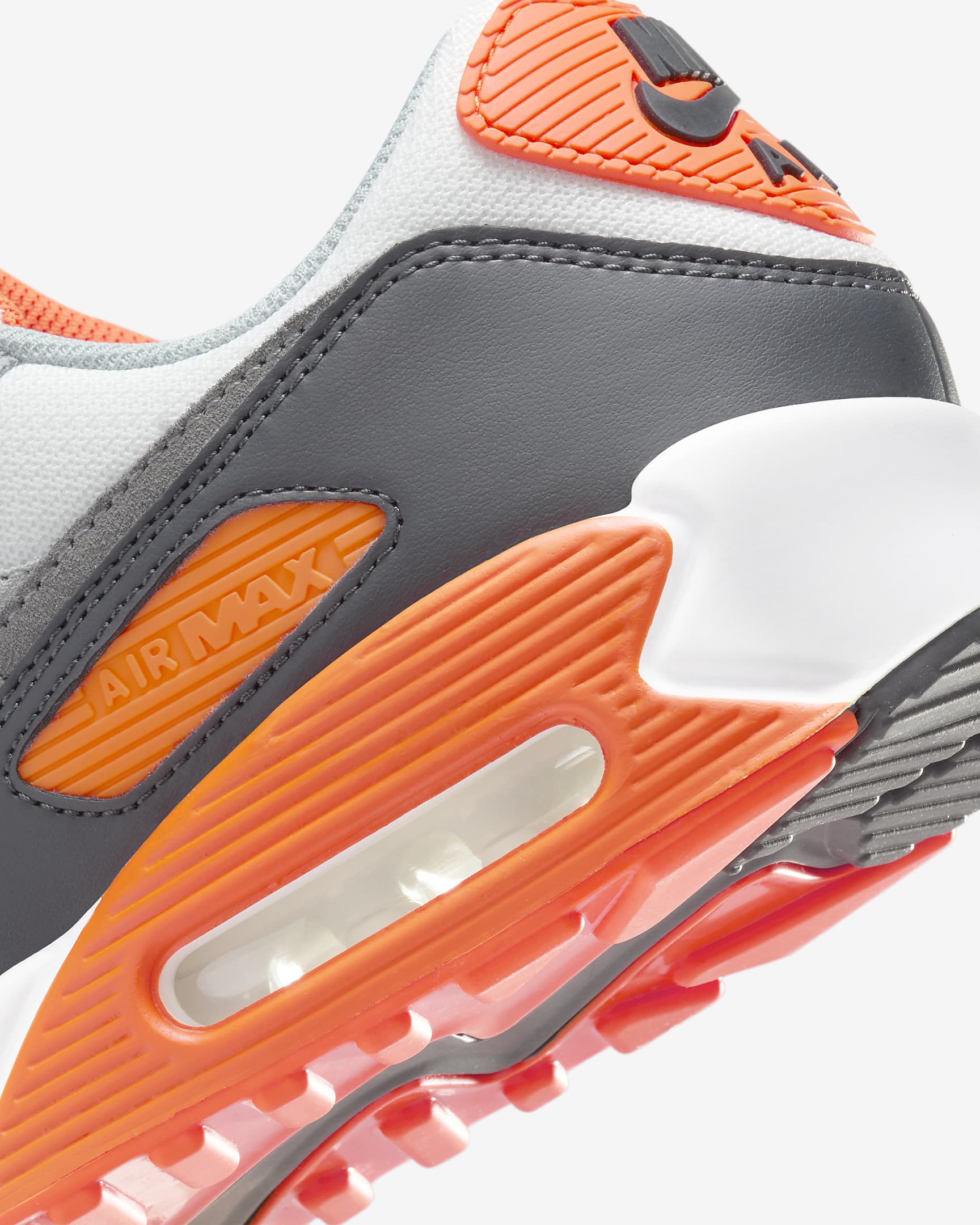 Ανδρικά παπούτσια Nike Air Max 90 - Summit White/Safety Orange/Dark Smoke Grey/Smoke Grey