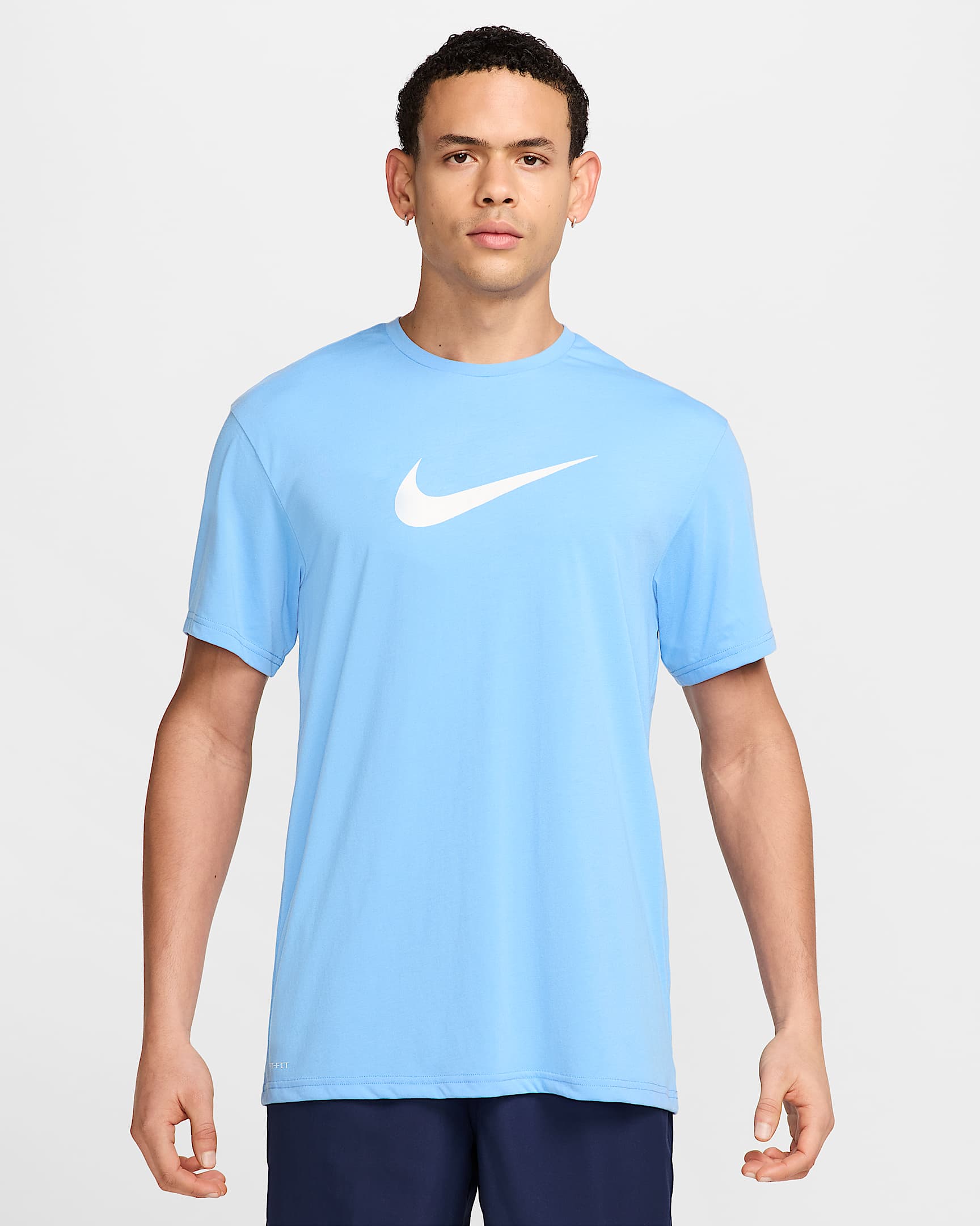 Playera de manga corta para hombre Nike Swim Hydroguard - Azul universitario