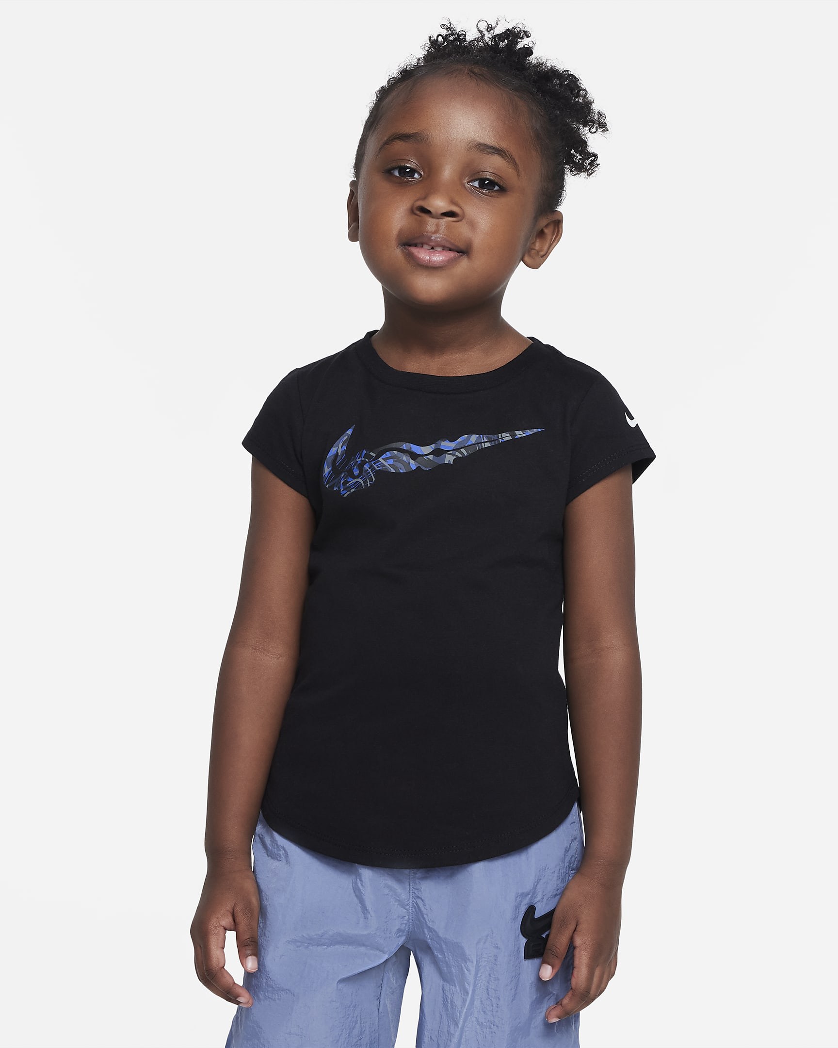 Nike Lionfish Swoosh Tee Toddler T-Shirt - Black